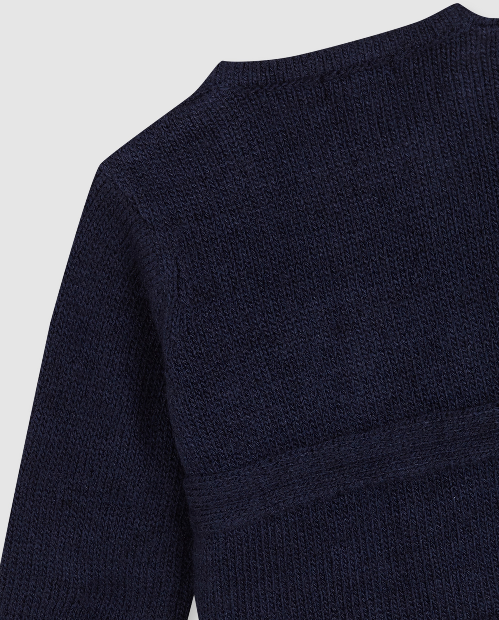 Chaqueta cruzada de bebé de punto - Gocco - Azul oscuro Azul oscuro-4