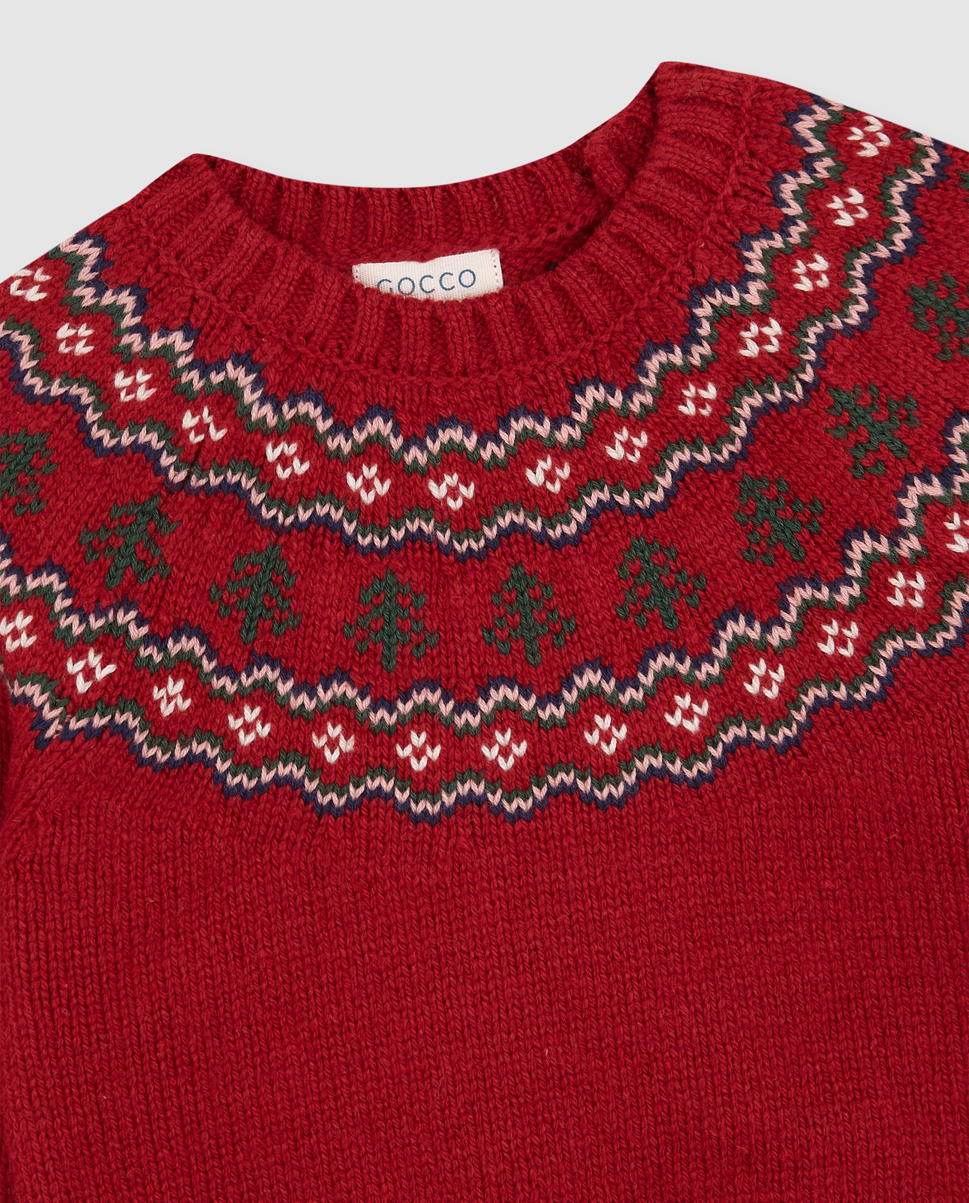 Jersey de bebé con greca de navidad - Gocco - Rojo Rojo-2