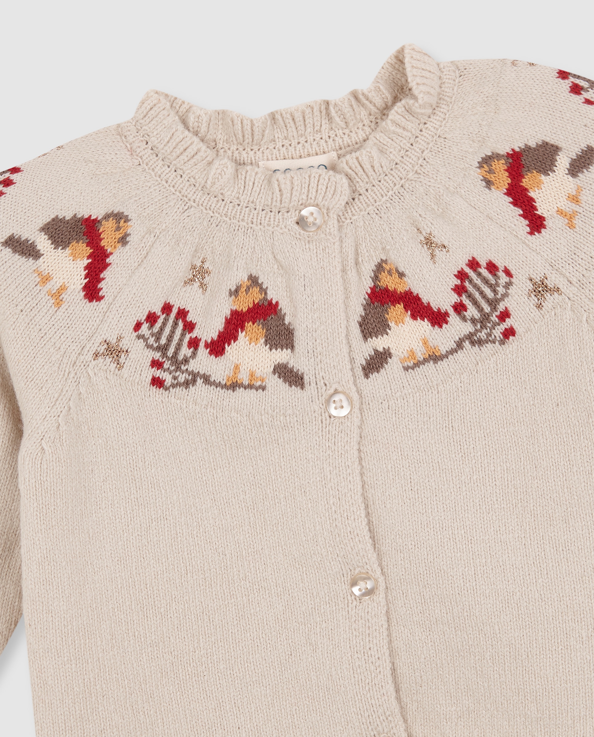 Chaqueta de navidad de bebé con volantes - Gocco - Piedra Piedra-2