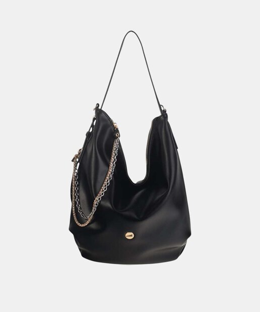 Imagen 0 de Bolso de hombro con cierre cremallera y tamaño grande