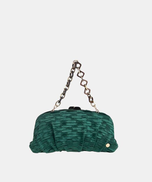 Imagen 0 de Bolso clutch de , con cierre boquilla tamaño pequeño en raso