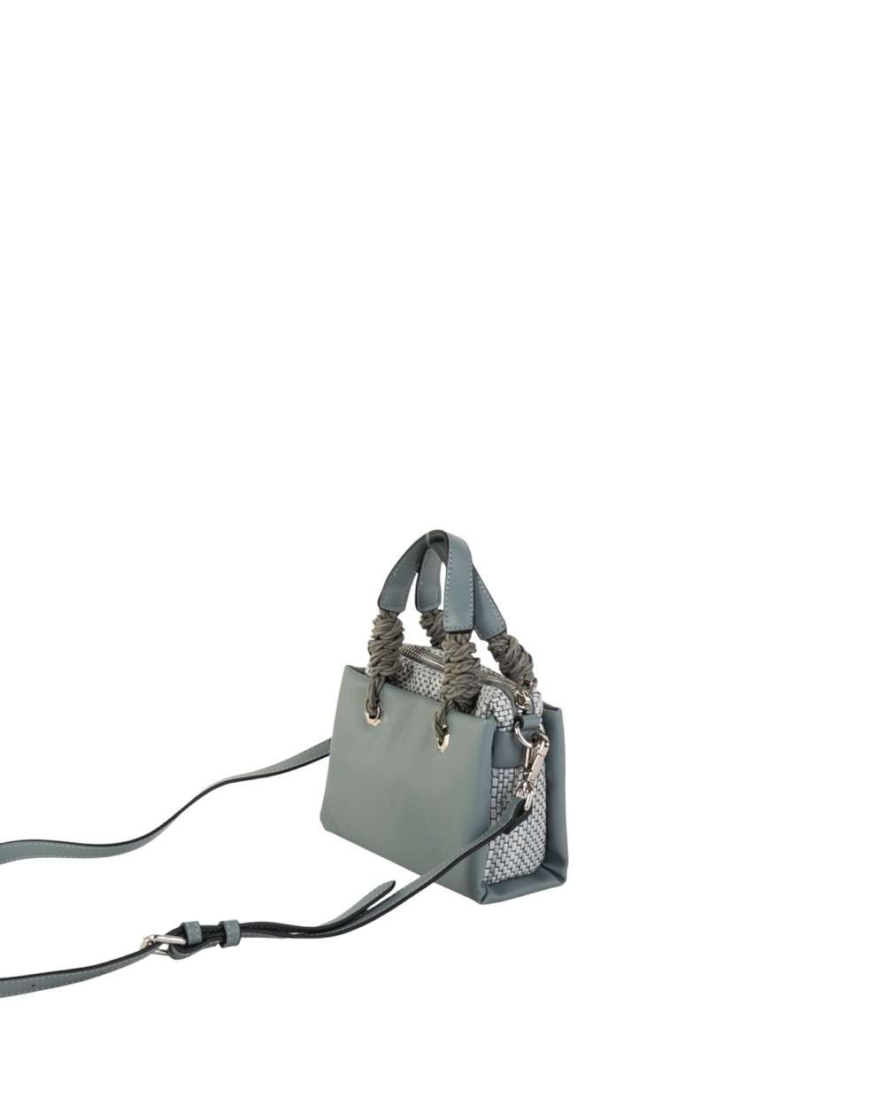 Bolso bandolera con cierre cremallera tamaño pequeño - Volum - Azul denim Azul denim-2