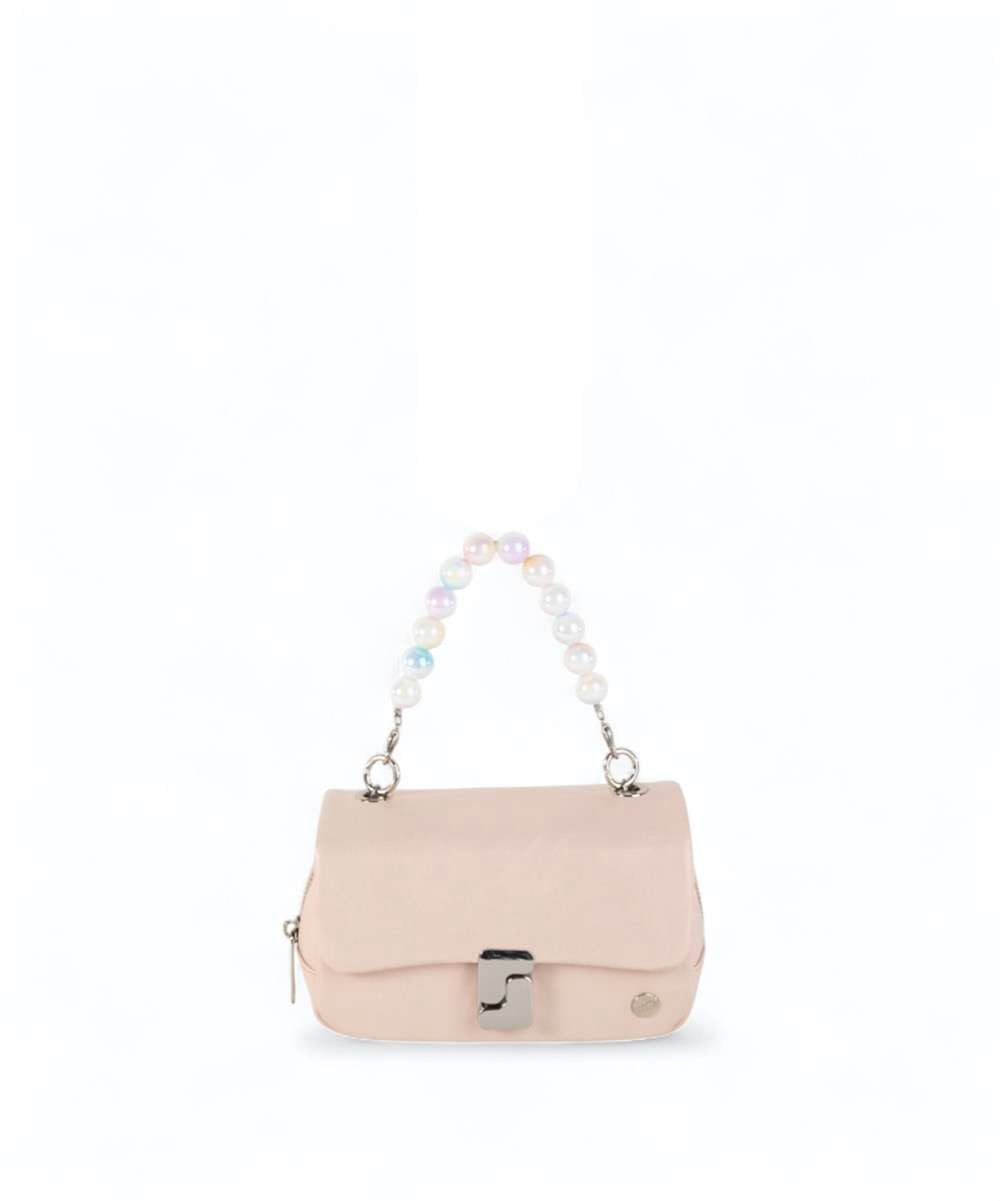 Bolso de mano con cierre solapa tamaño pequeño - Volum - Nude Nude-1