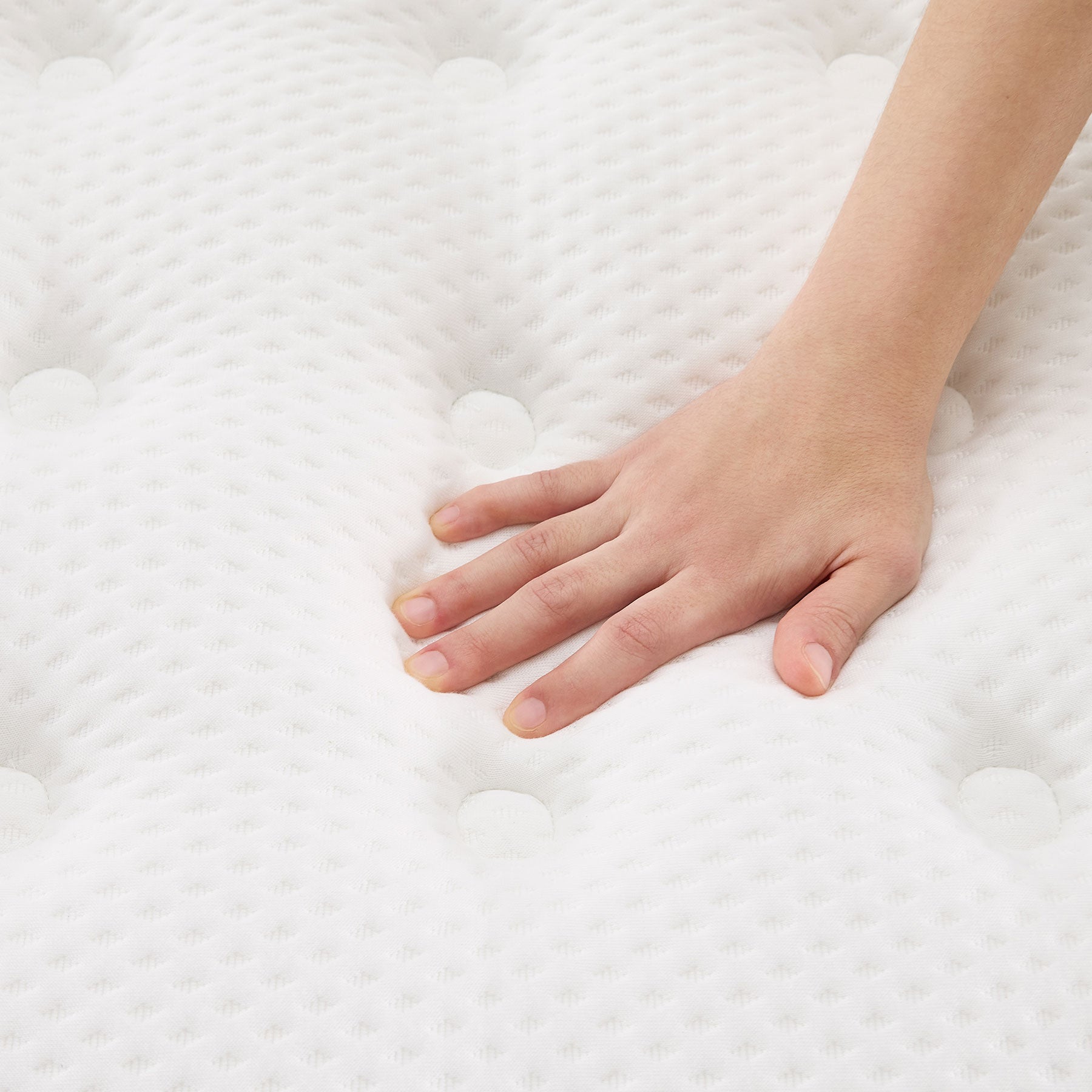 Colchón Muelle Ensacado Termo Luxe Hybrid Marmota - Blanco Cama 90 x 190 cm Blanco-6
