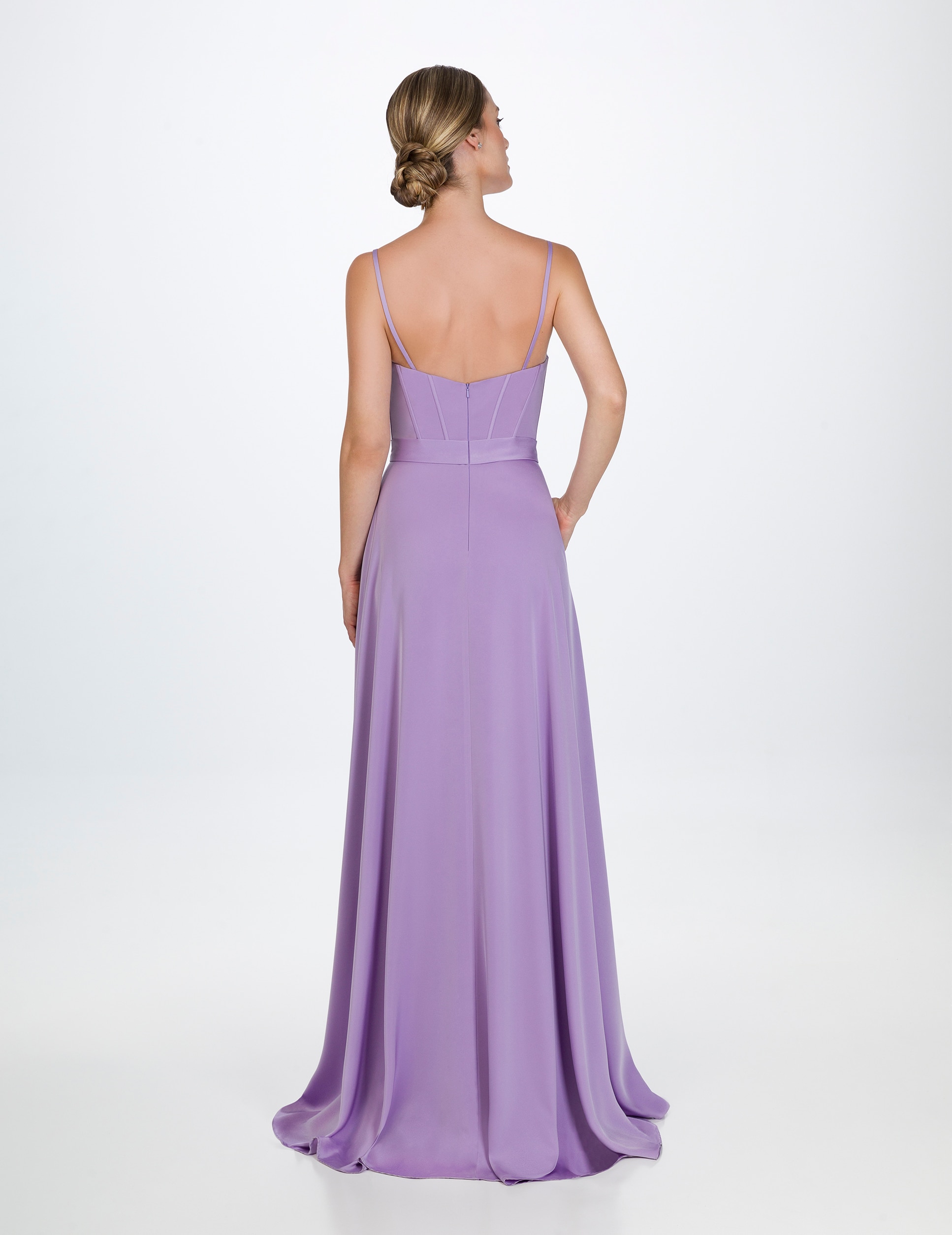 Vestido largo de tirantes - Sonia Peña - Lila Lila-2