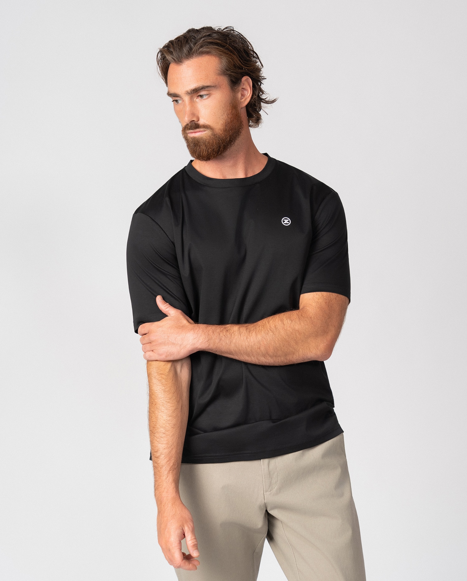 Imagen 1 de Camiseta de hombre en algodón Negro