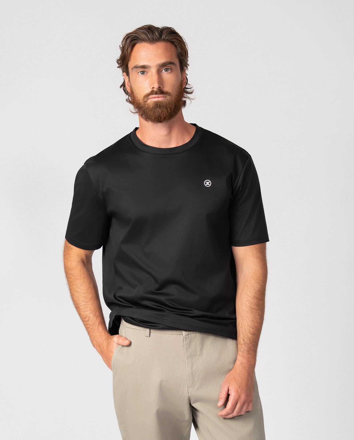 Imagen 4 de Camiseta de hombre en algodón - Etiem - Negro Negro