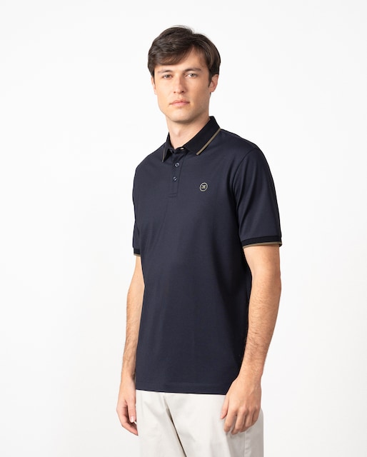 Imagen 0 de Polo de Algodón mercerizado de hombre manga corta
