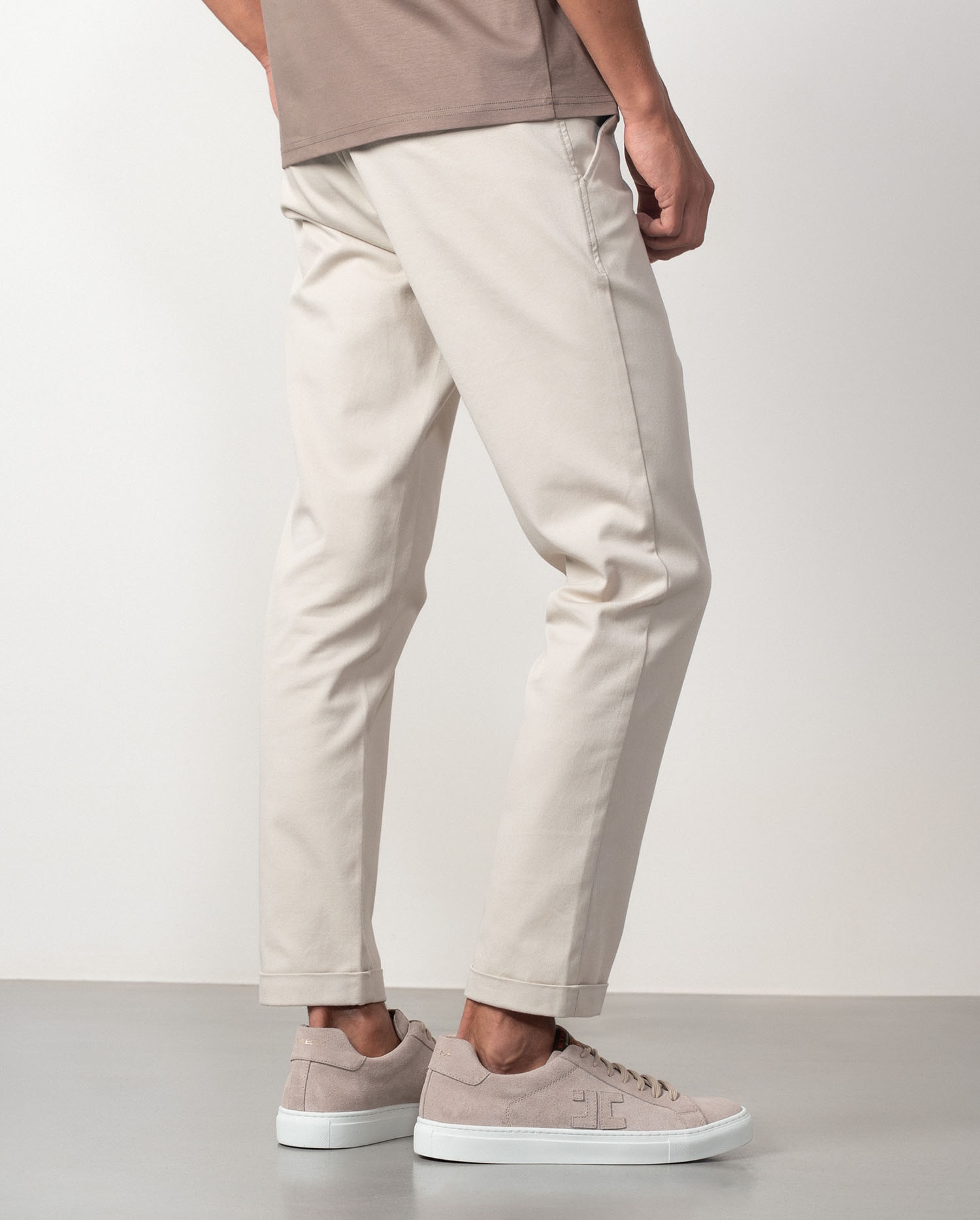 Pantalón de hombre de algodón elástico - Etiem - Natural Natural-4