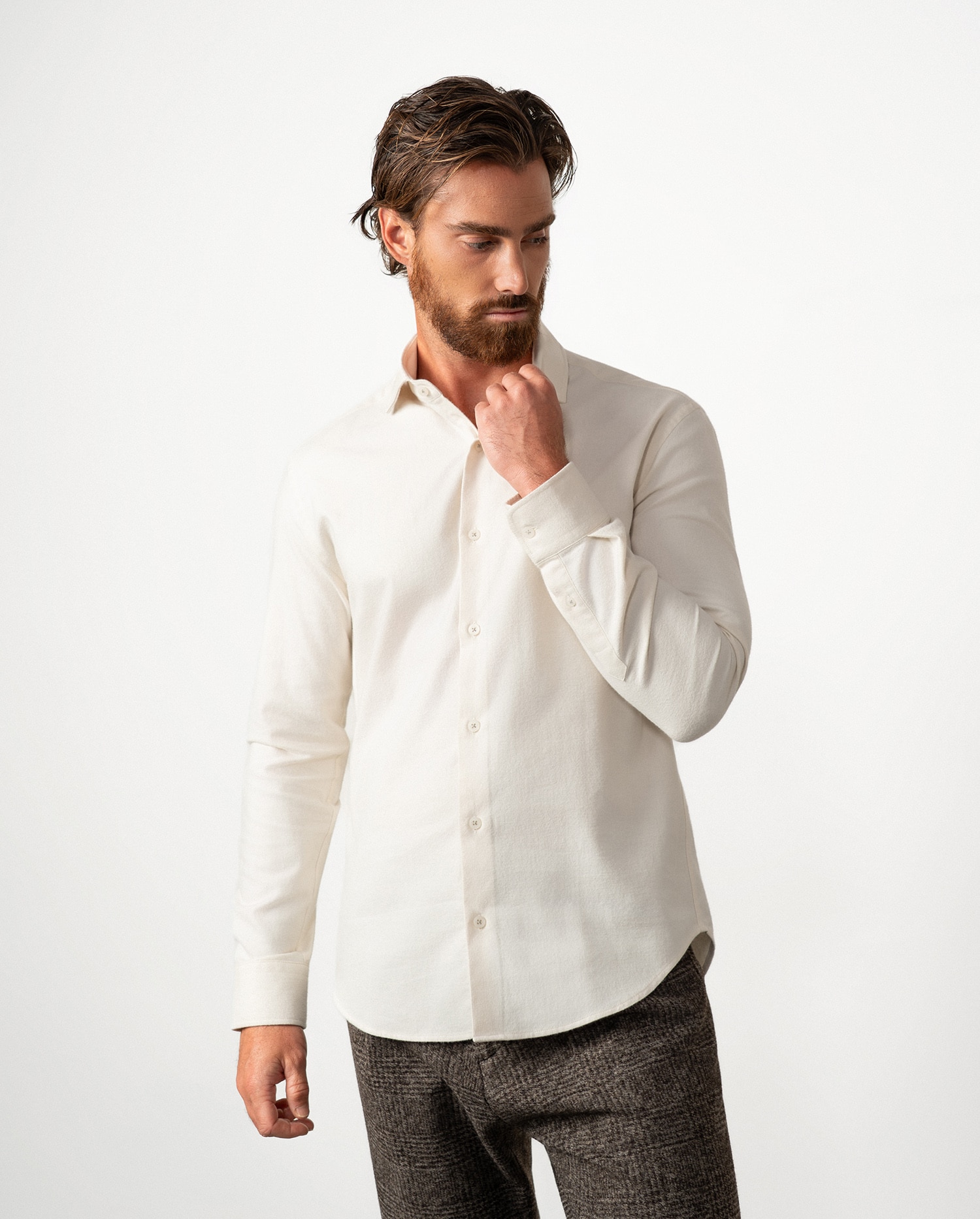 Imagen 4 de Camisa de hombre sport relaxed fit - Etiem - Crudo Crudo