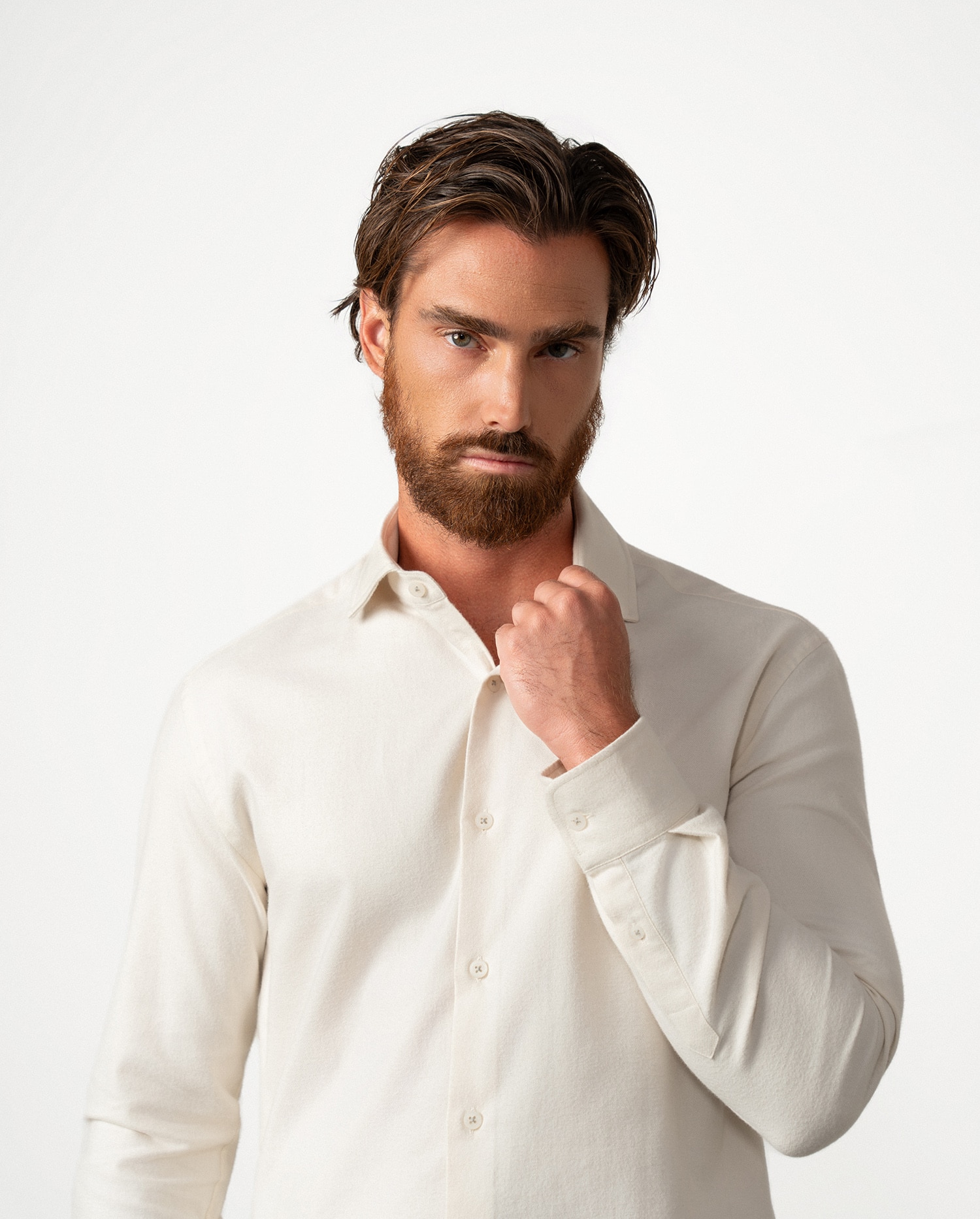 Imagen 6 de Camisa de hombre sport relaxed fit - Etiem - Crudo Crudo