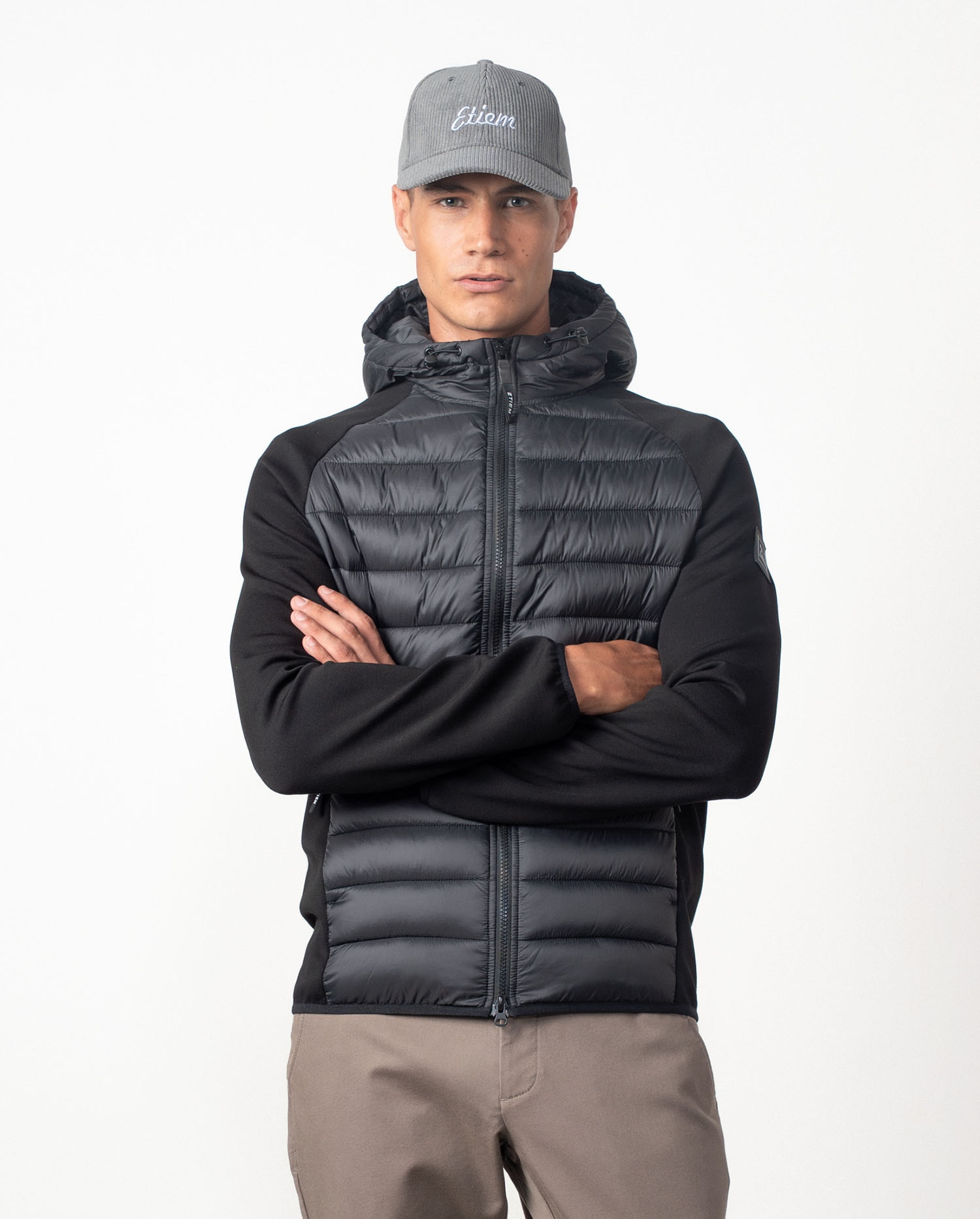 Etiem - Chaqueta de hombre combinada ultraligera.