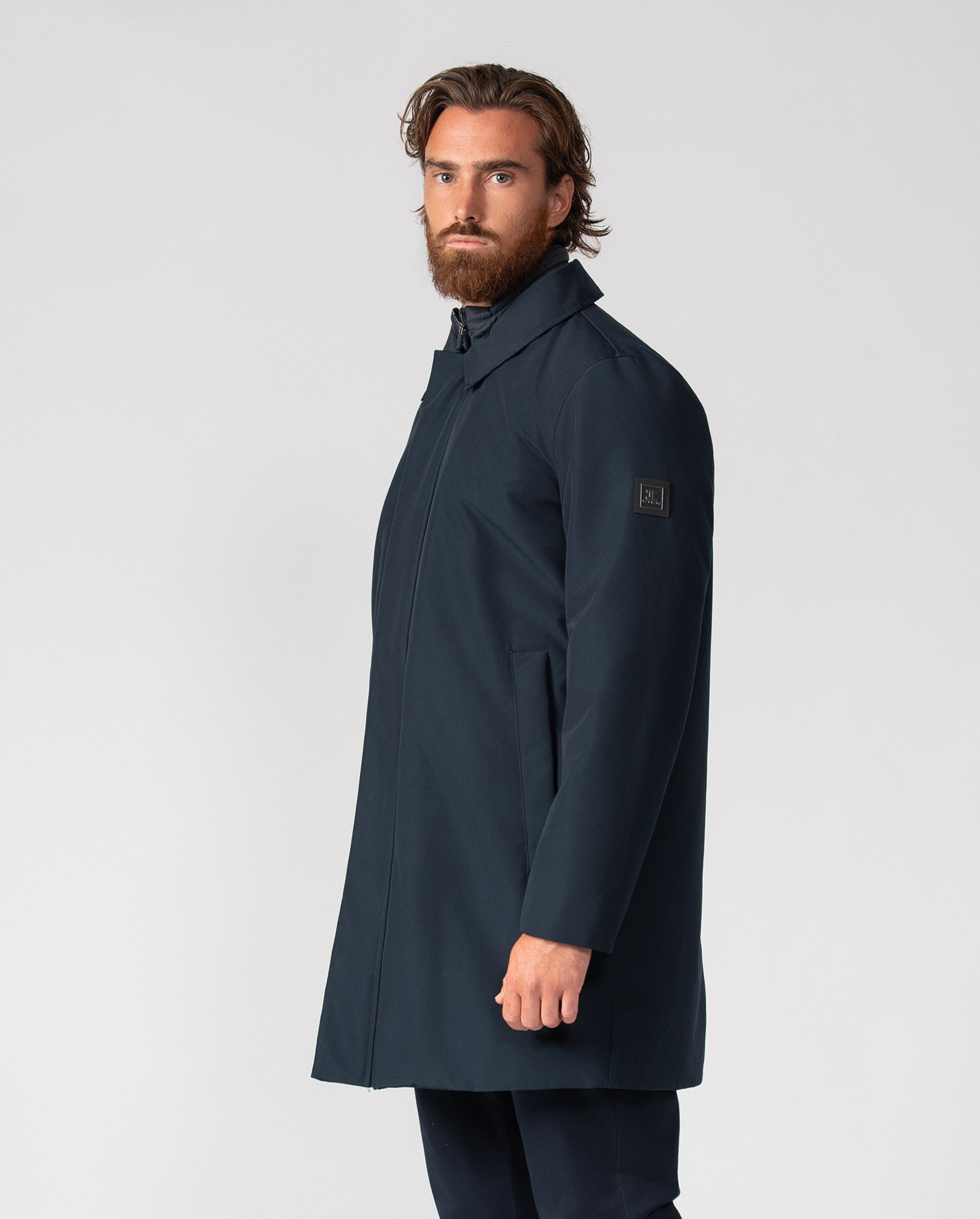 Gabardina de hombre acolchada con vista-chaleco desmontable - Etiem - Marino Marino-2