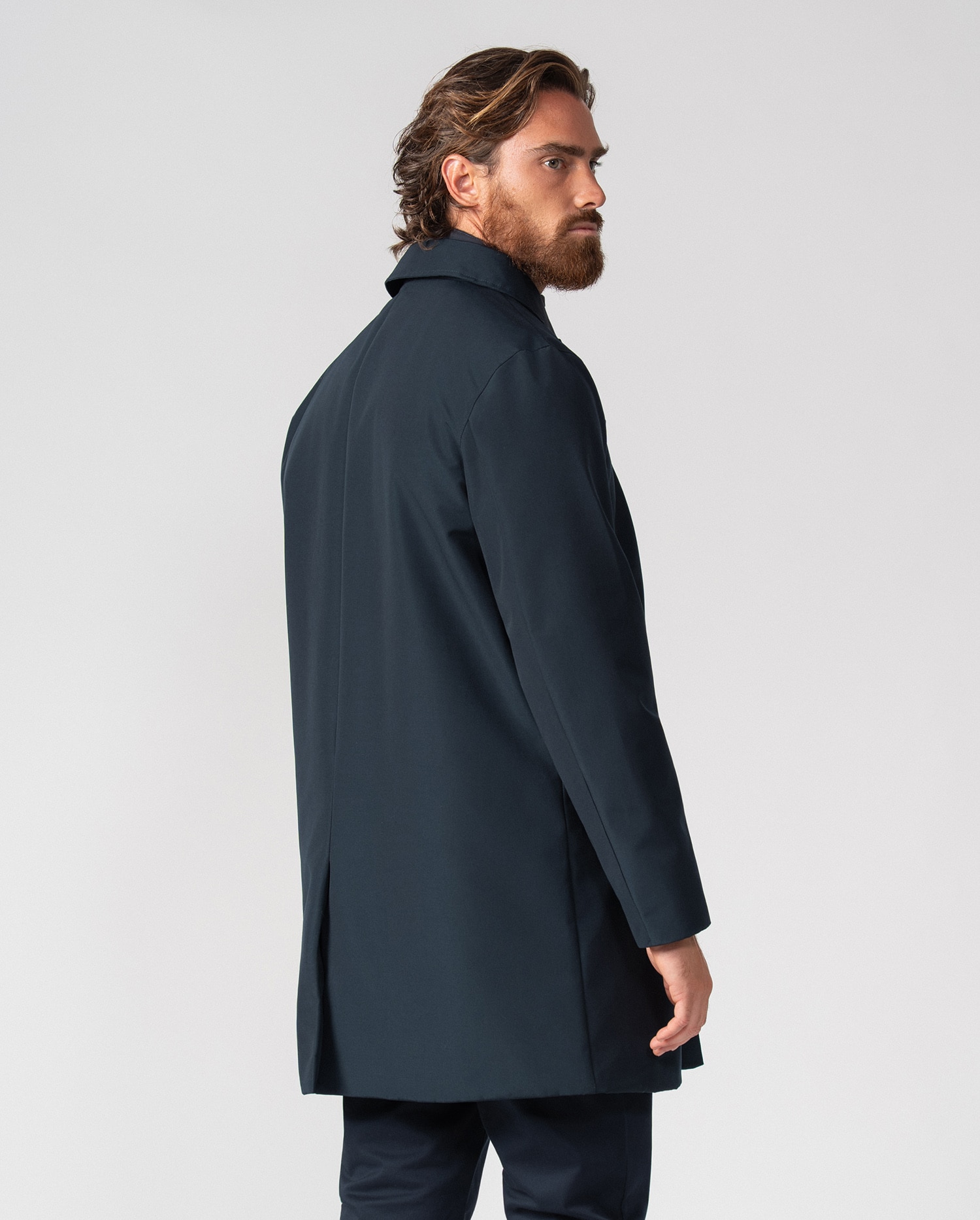 Gabardina de hombre acolchada con vista-chaleco desmontable - Etiem - Marino Marino-3