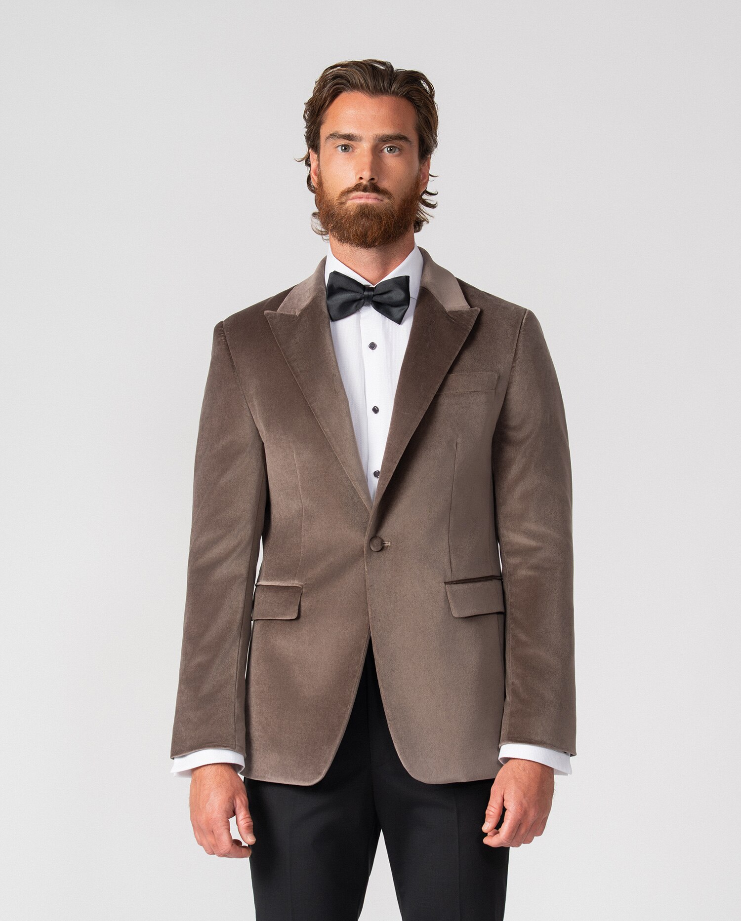 Americana de hombre de terciopelo - Etiem - Visón Visón-2