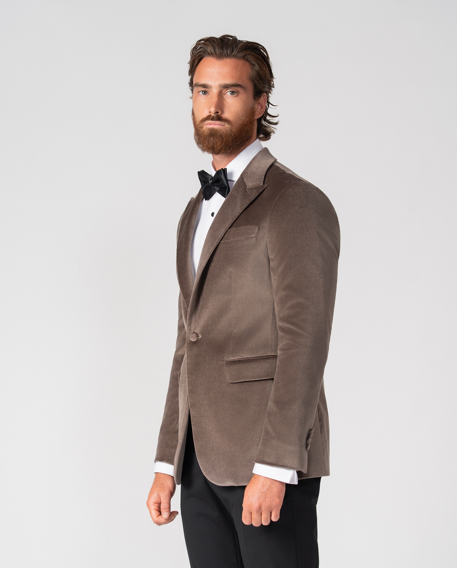 Americana de hombre de terciopelo - Etiem - Visón Visón-3