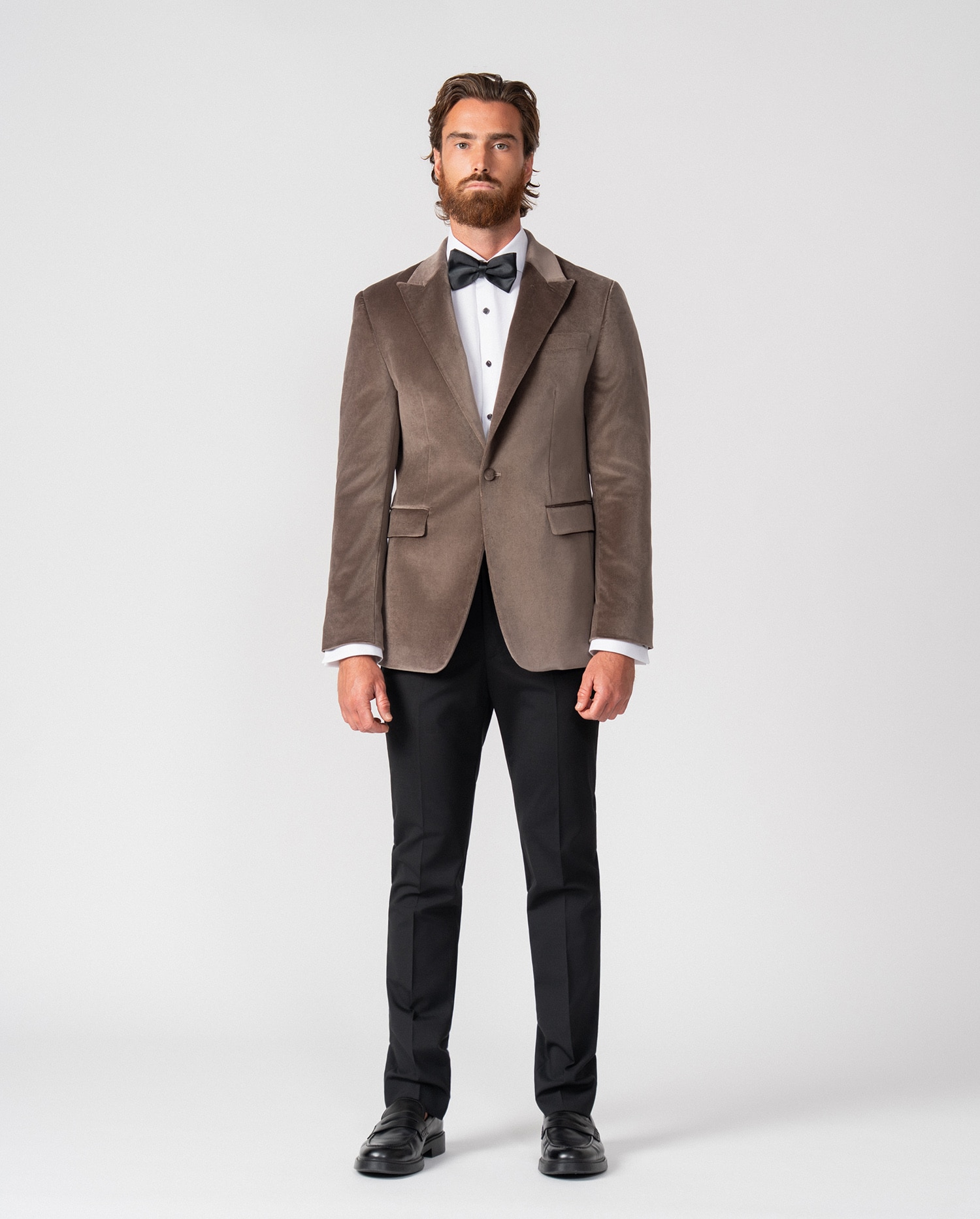 Americana de hombre de terciopelo - Etiem - Visón Visón-5