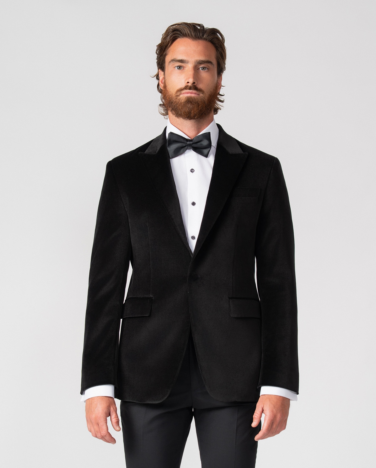 Americana de hombre de terciopelo - Etiem - Negro Negro-1