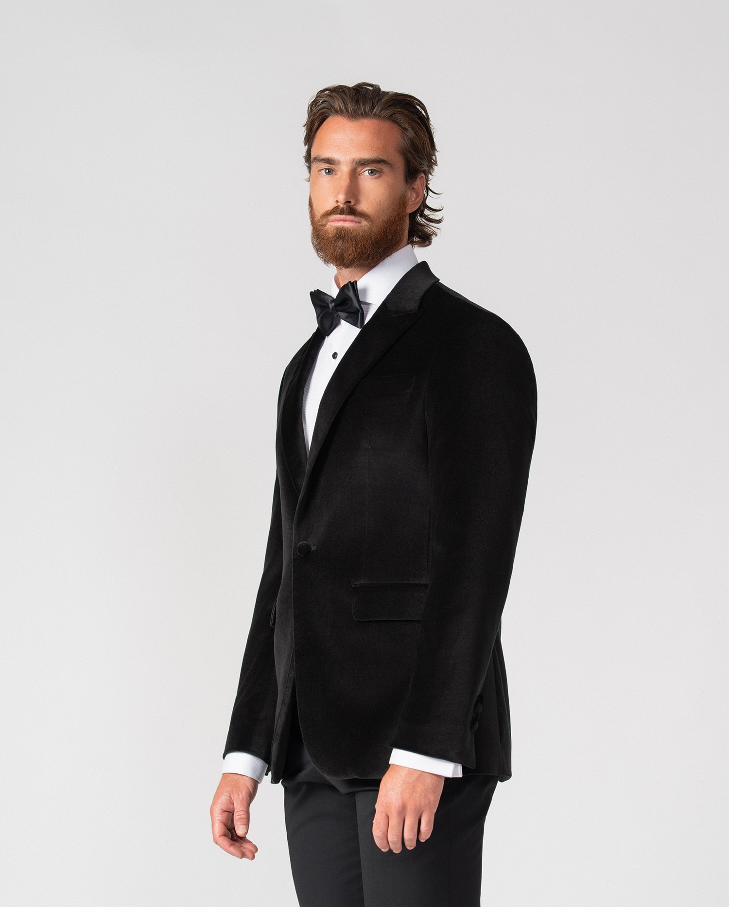 Americana de hombre de terciopelo - Etiem - Negro Negro-3