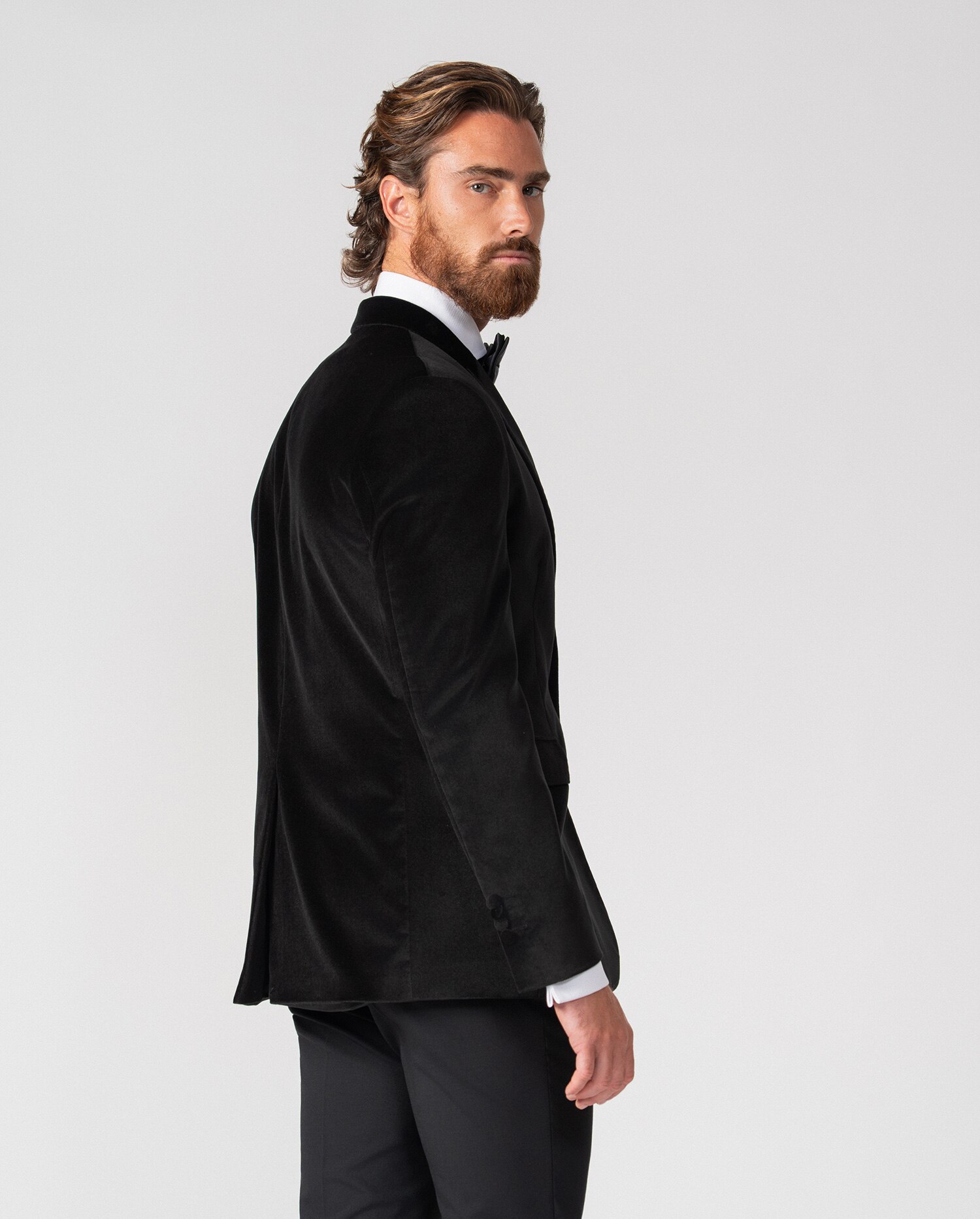 Americana de hombre de terciopelo - Etiem - Negro Negro-4