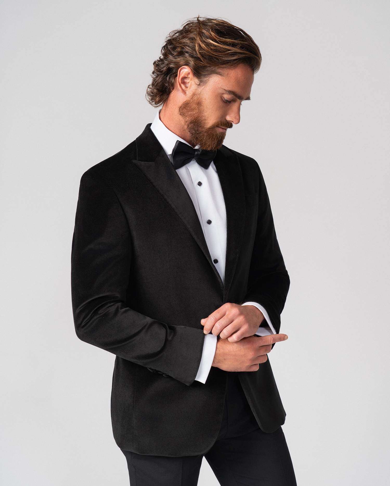 Americana de hombre de terciopelo - Etiem - Negro Negro-5
