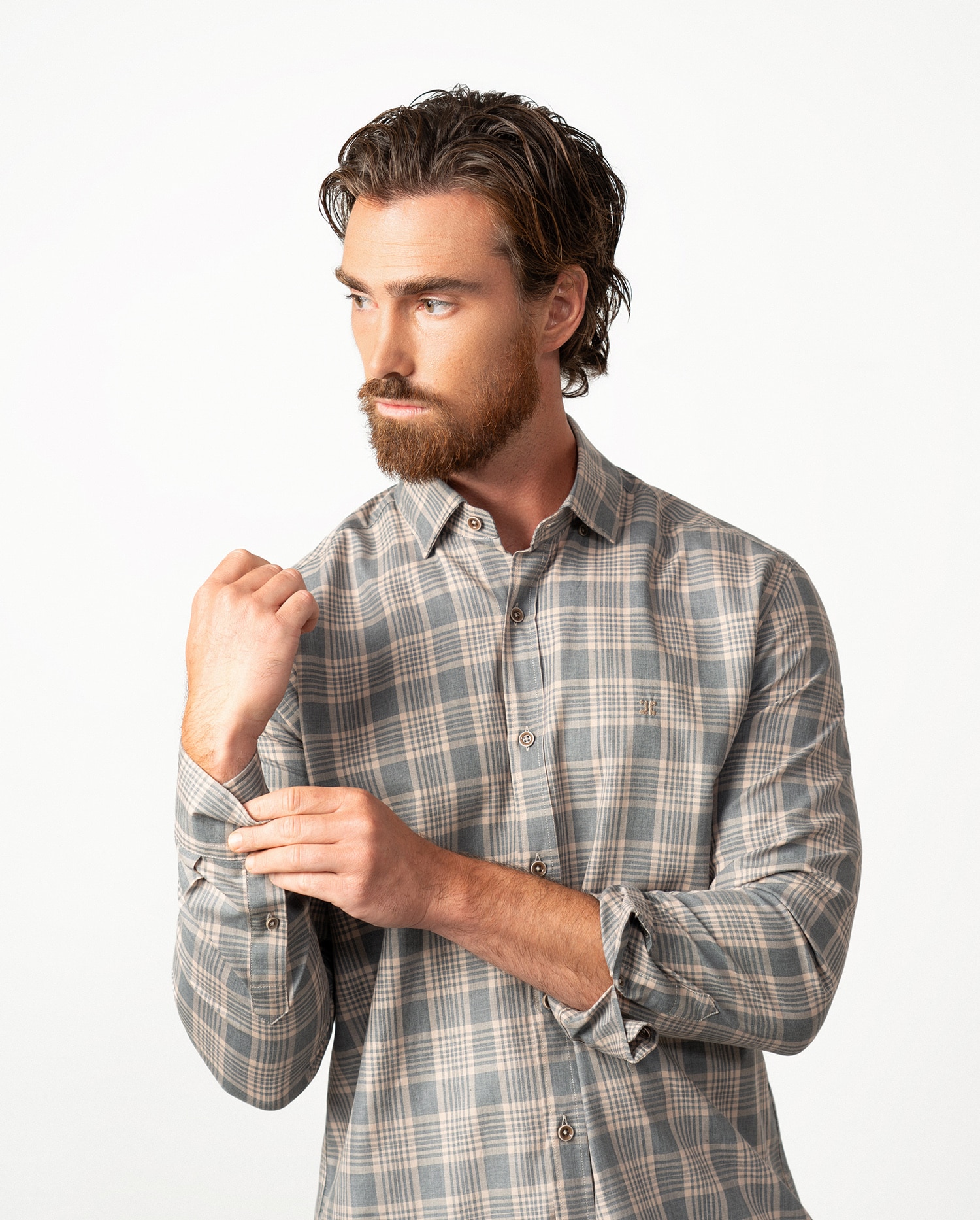 Camisa de hombre sport de cuadros relaxed fit - Etiem - Multicolor Multicolor-1