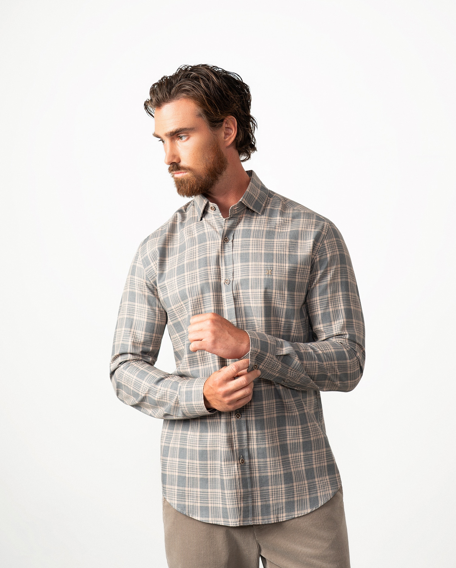 Camisa de hombre sport de cuadros relaxed fit - Etiem - Multicolor Multicolor-2