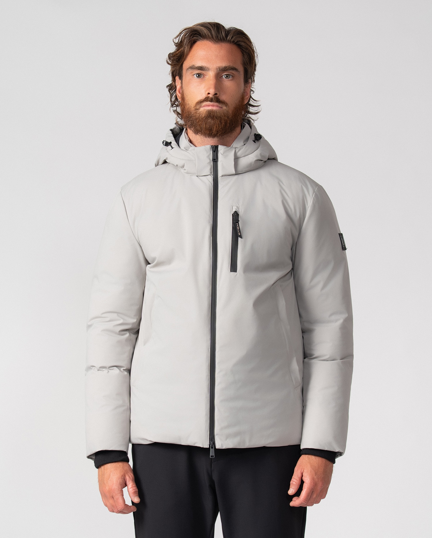 Cazadora de hombre ultraligera de capucha desmontable - Etiem - Gris claro Gris claro-1