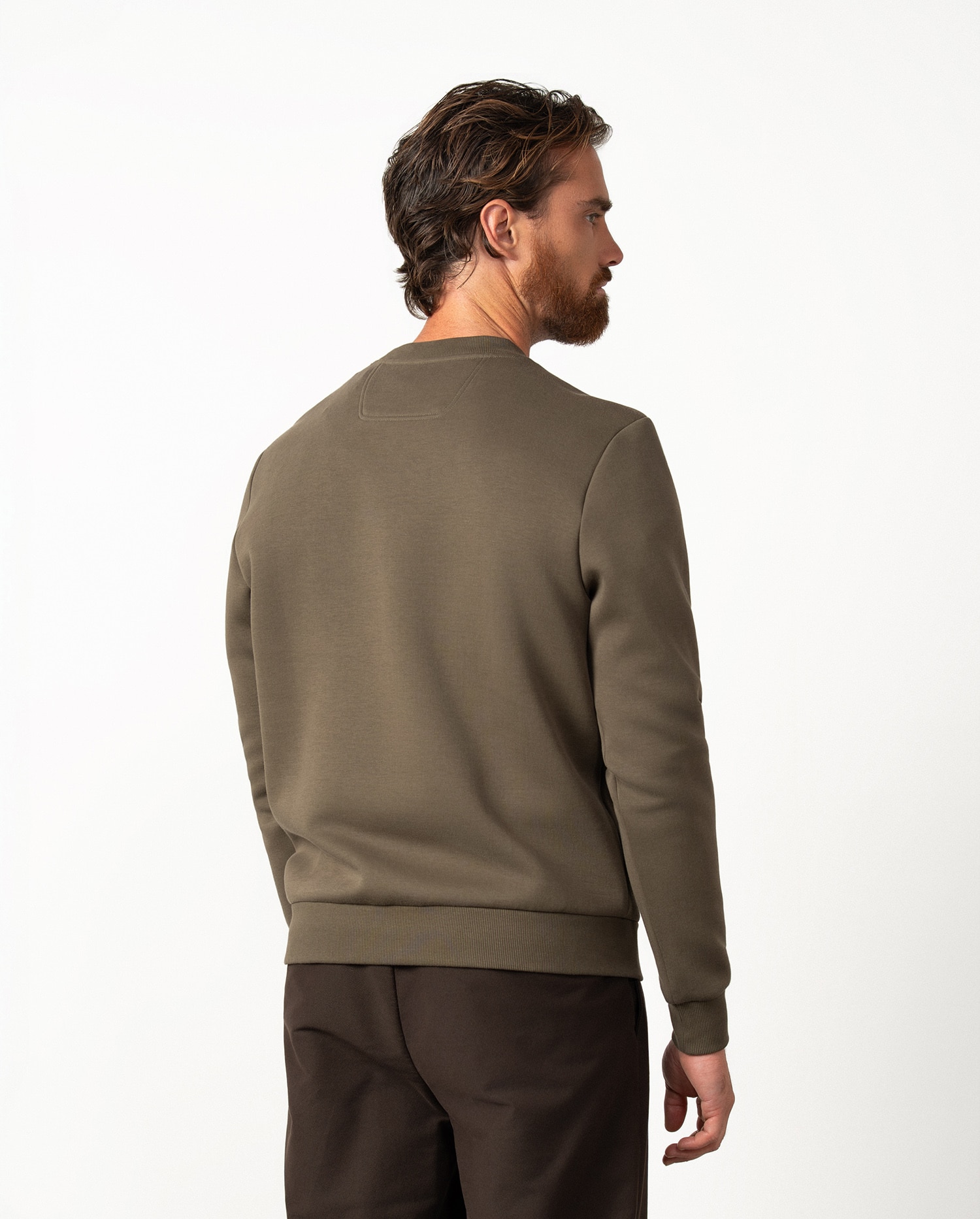 Sudadera de hombre en algodón - Etiem - Kaki Kaki-5