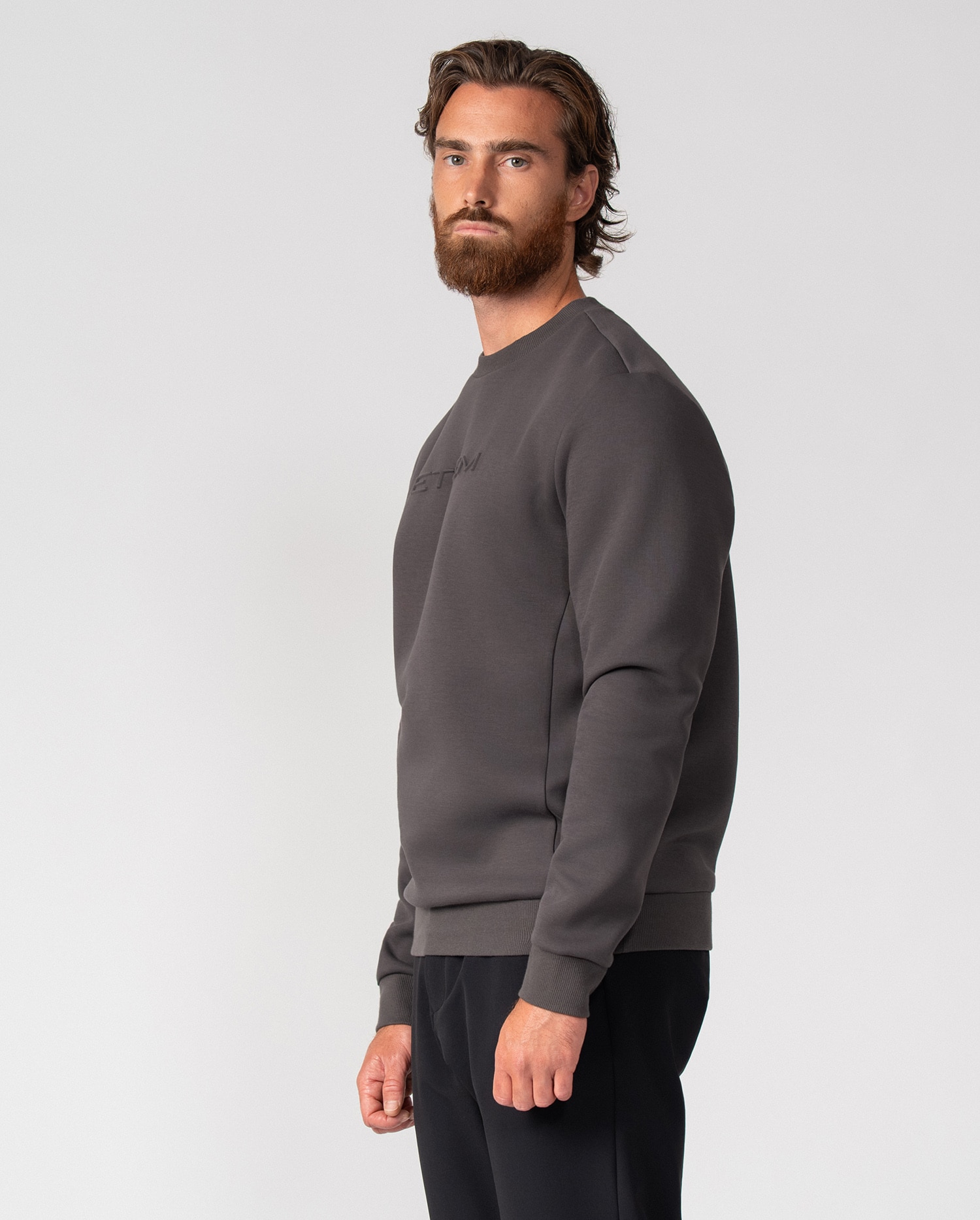Sudadera de hombre en algodón - Etiem - Gris marengo Gris marengo-4