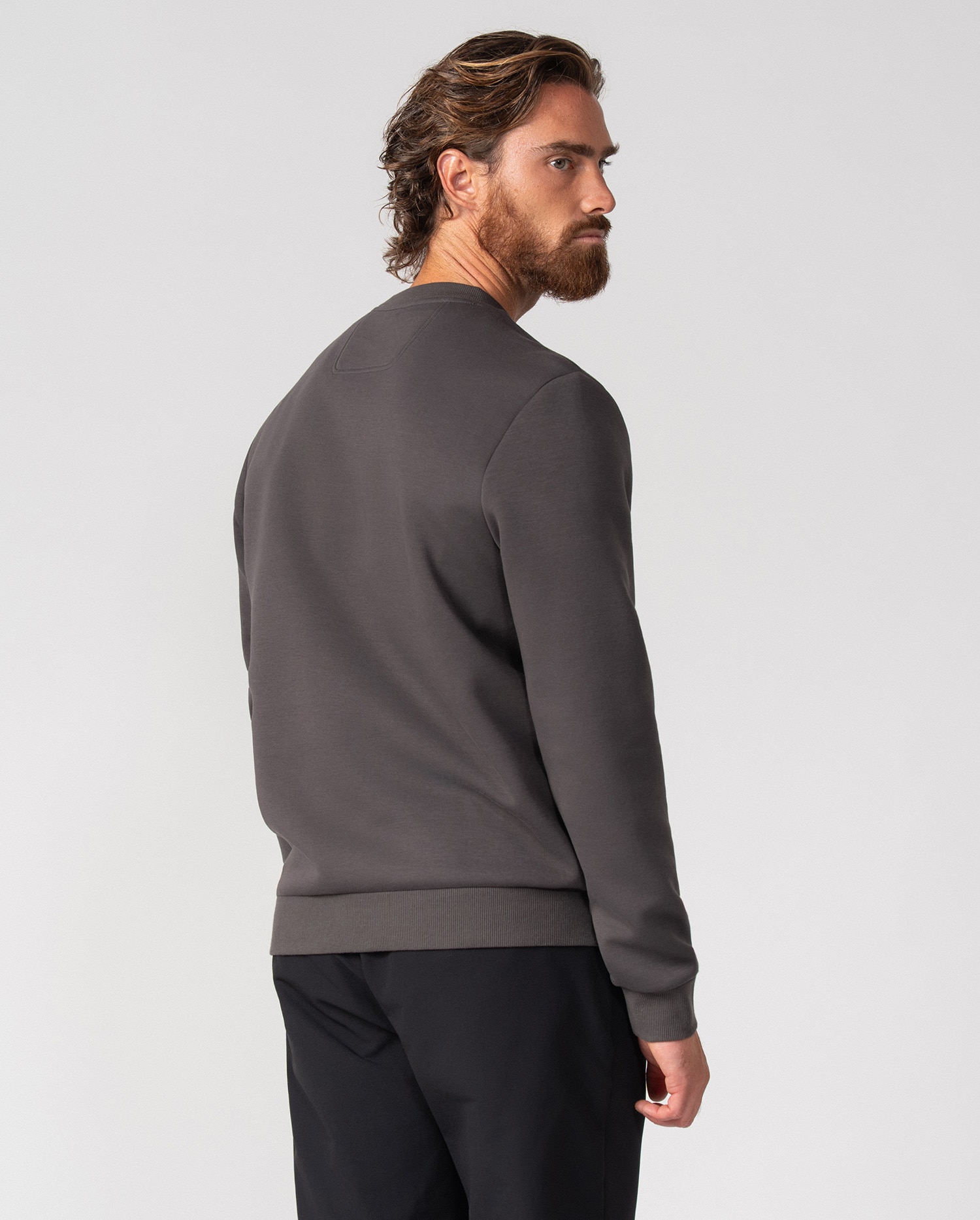 Sudadera de hombre en algodón - Etiem - Gris marengo Gris marengo-5