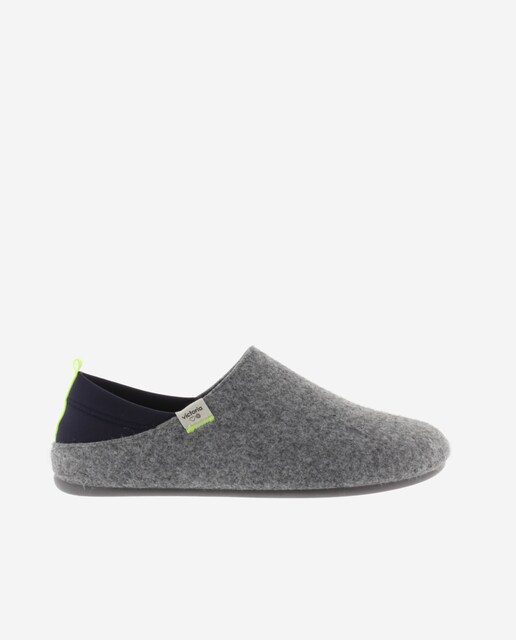 Imagen 0 de Zapatillas de casa cerradas unisex de fieltro reciclado con trasera de neopreno y plantilla tipo borreguito