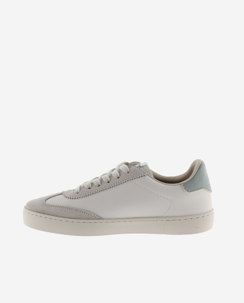 Zapatillas deportivas hombre con piezas de color y serraje en contraste - Victoria - Verde grisáceo Verde grisáceo-2