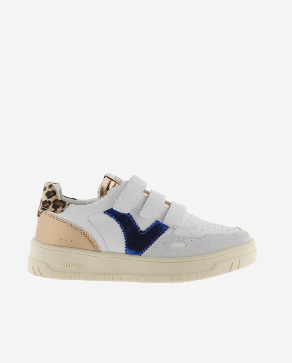 Victoria - Zapatillas deportivas de mujer con piezas fantasía y tiras adherentes.