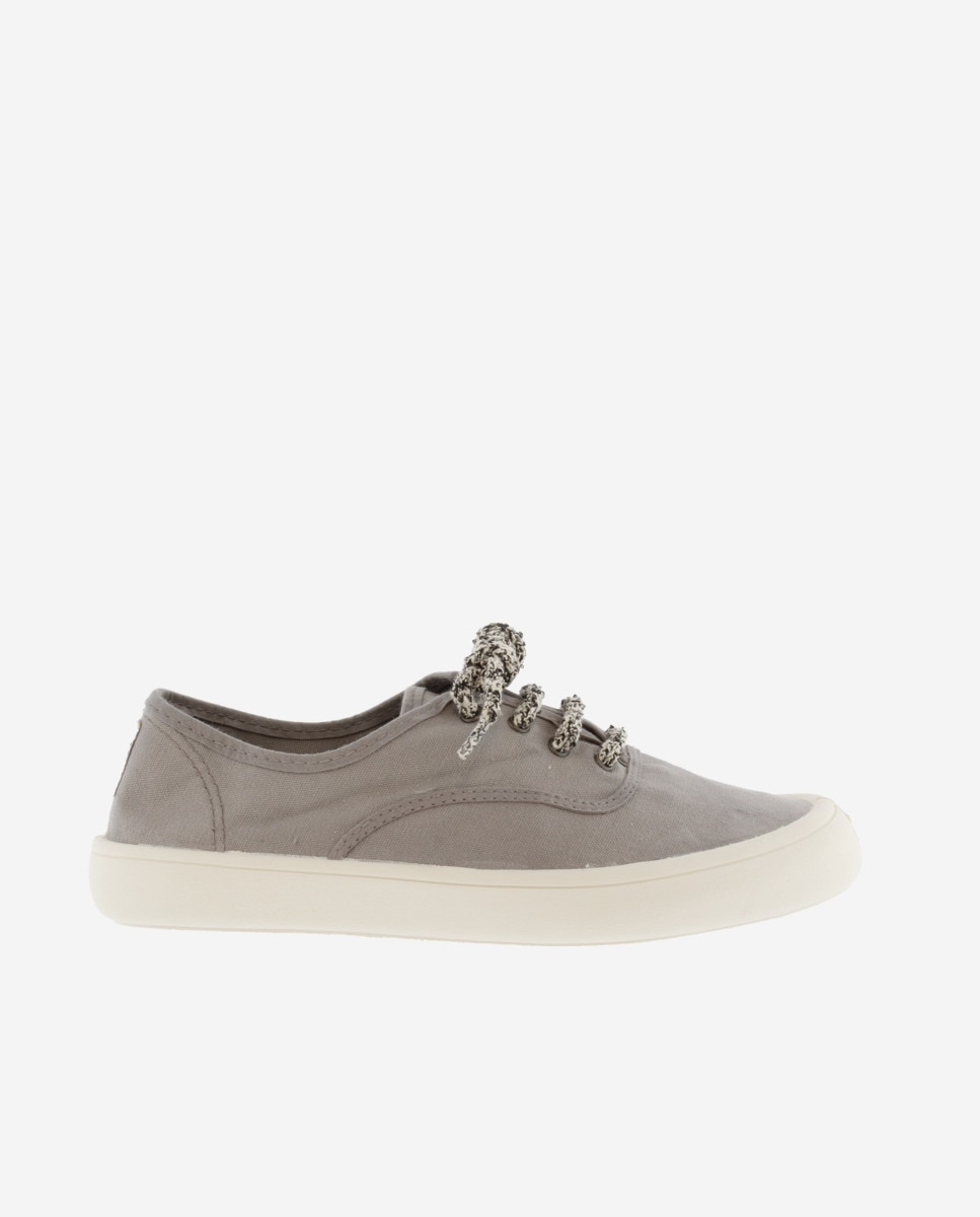 Victoria - Zapatillas básicas de mujer barefoot de lona tintada DREC.