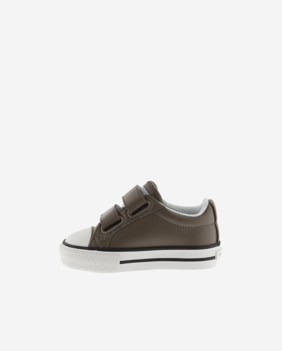 Imagen 3 de Zapatillas bajas de niño con logotipo en contraste y tiras adherentes - Topo Topo