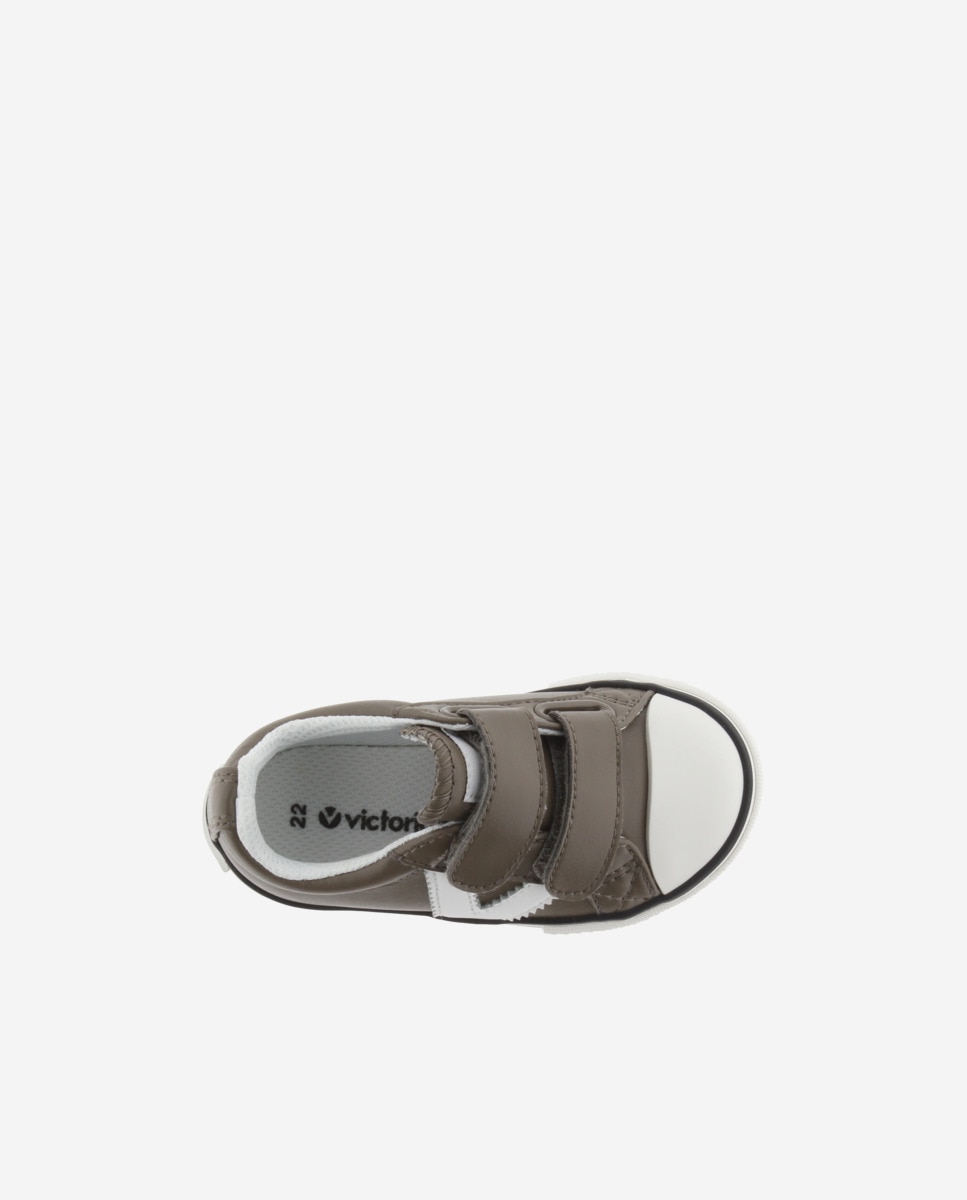 Imagen 4 de Zapatillas bajas de niño con logotipo en contraste y tiras adherentes - Topo Topo