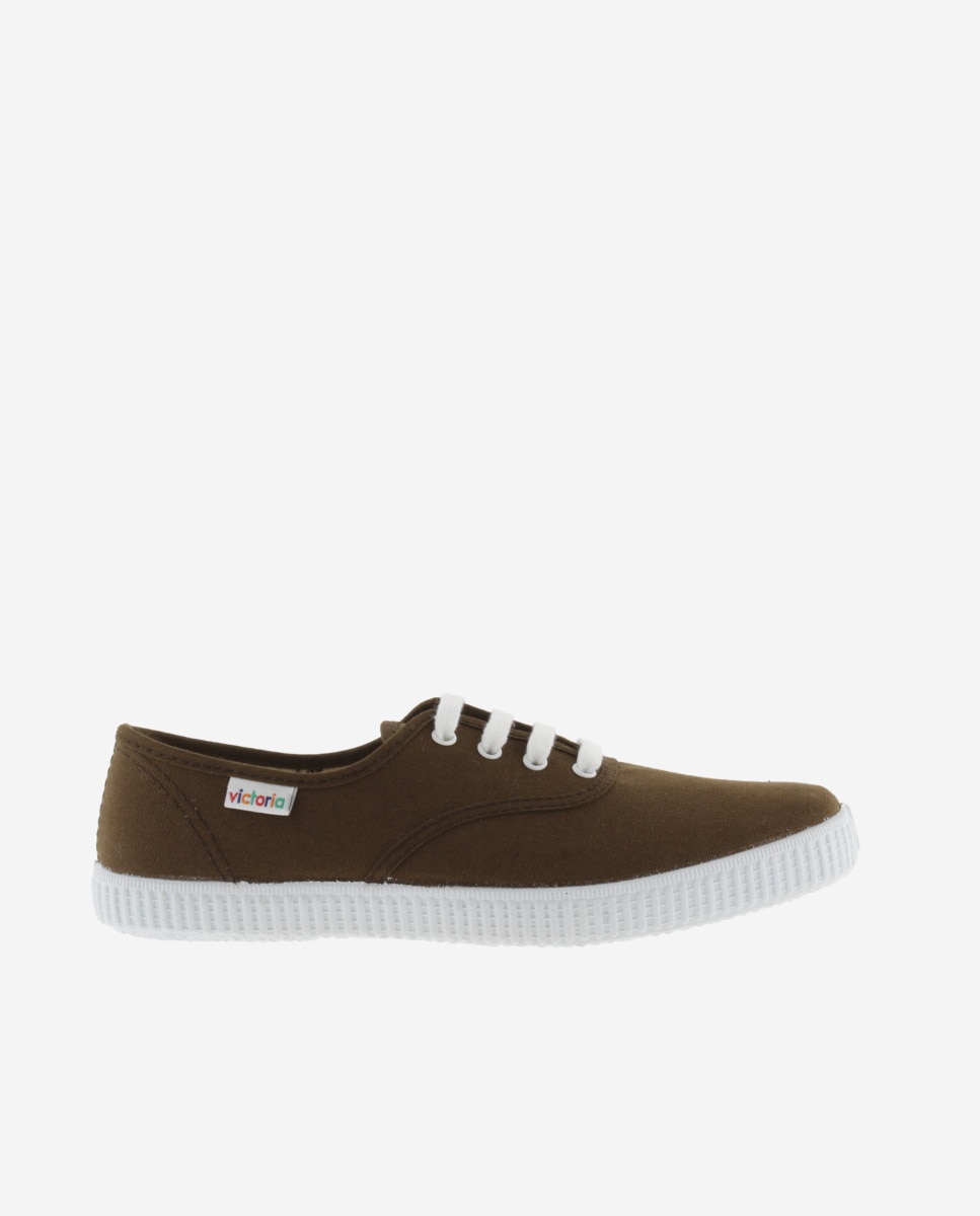 Zapatillas de lona unisex con cordones blancos
