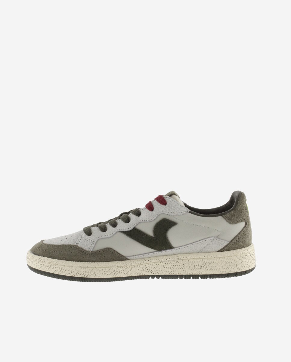 Zapatillas deportivas unisex de piel con piezas de serraje - Victoria - Verde Verde-2