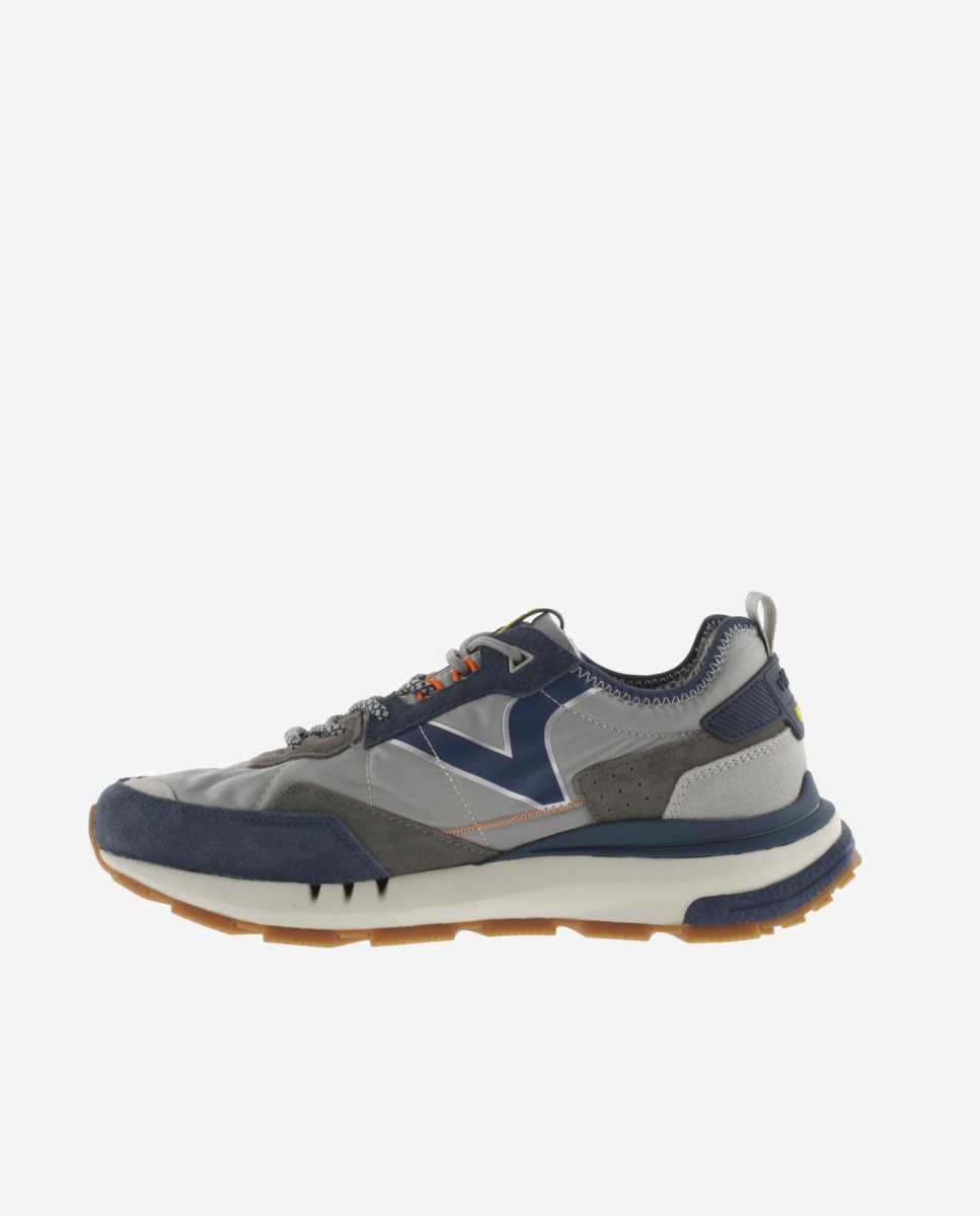 Zapatillas deportivas unisex con piezas de color y serraje - Victoria - Azul marino Azul marino-2