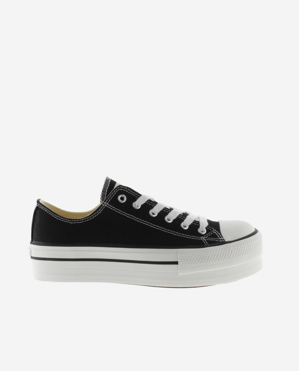 Victoria - Zapatillas básicas de mujer de lona con doble plataforma.