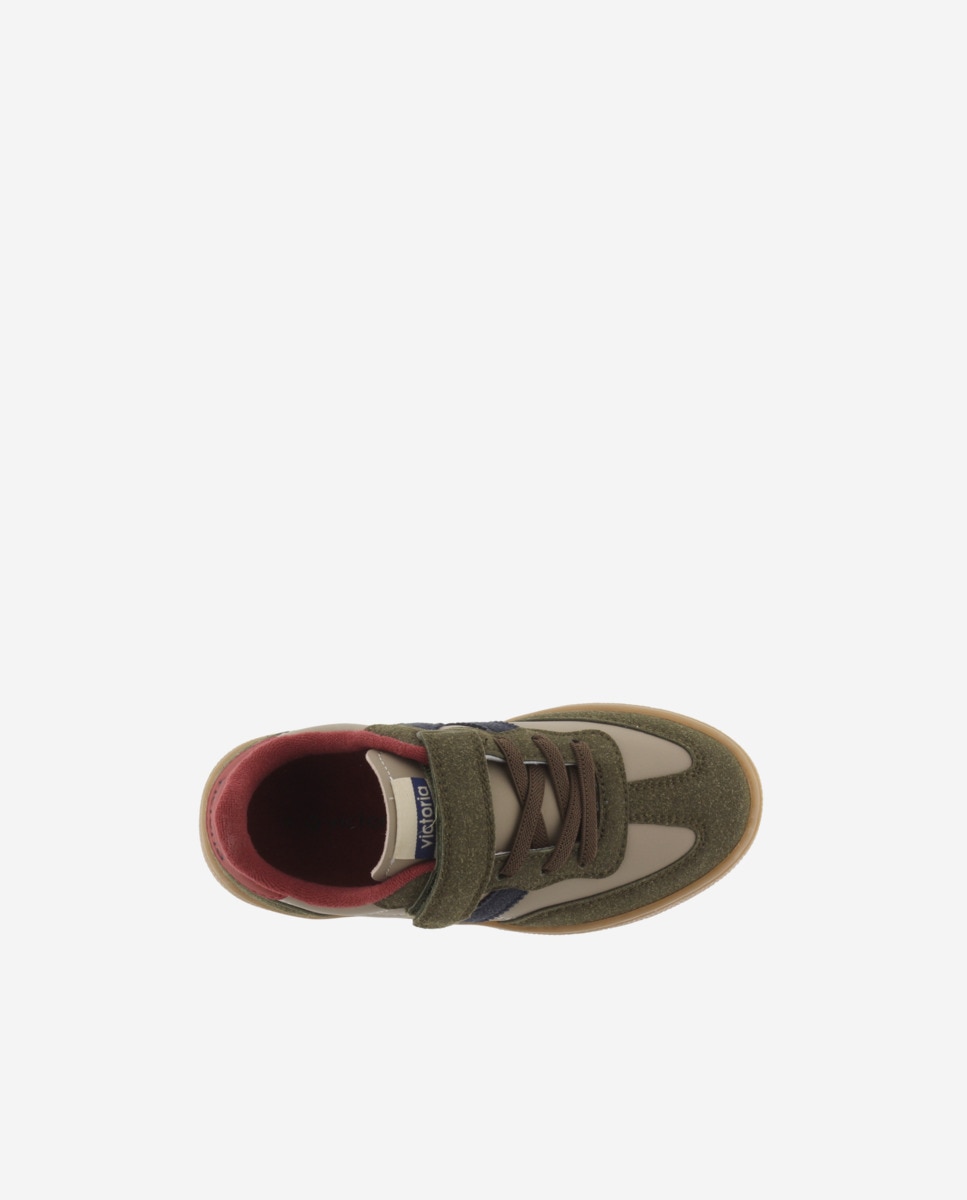 Imagen 4 de Zapatillas deportivas de niños multicolor con suela caramelo - Victoria - Kaki Kaki