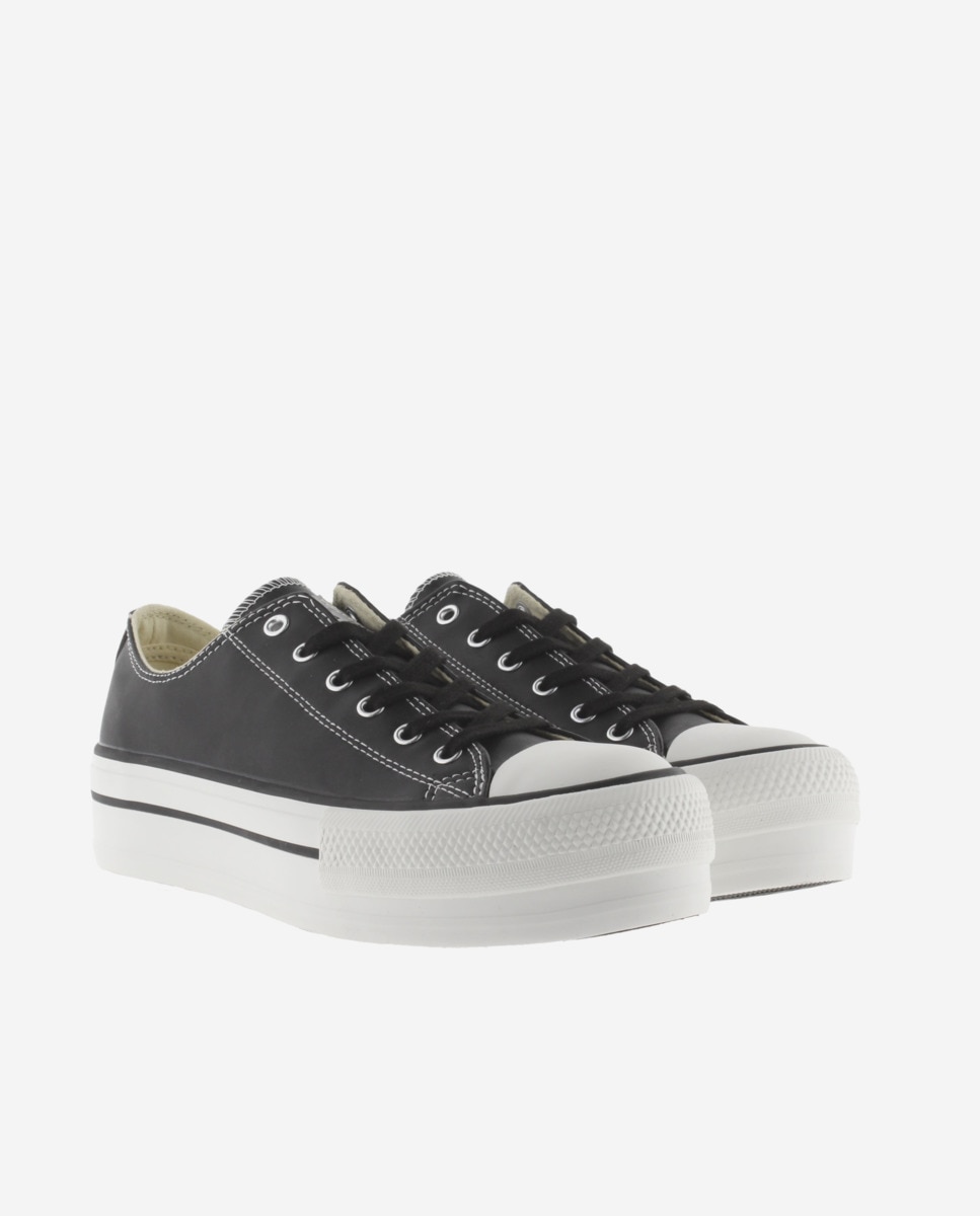 Zapatillas básicas de mujer con doble plataforma - Victoria - Negro Negro-5