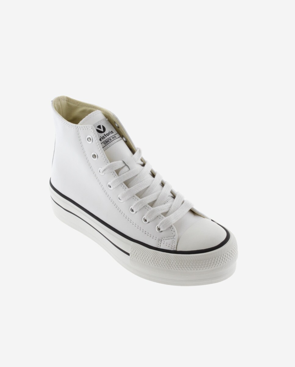 Zapatillas altas de mujer con doble plataforma · Victoria · El - Main Image