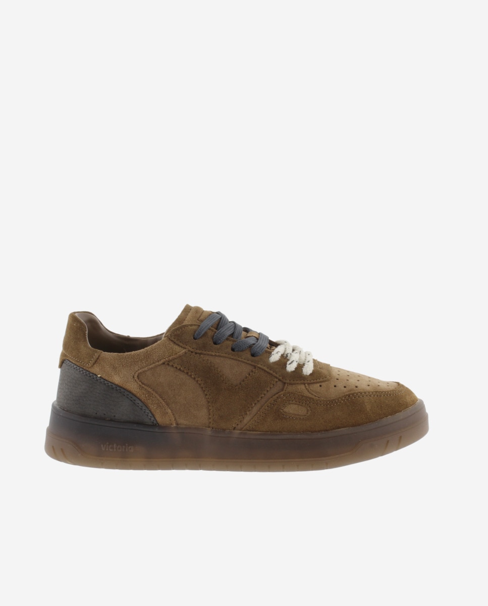 Zapatillas deportivas unisex de serraje con doble cordón - Victoria - Cuero Cuero-1