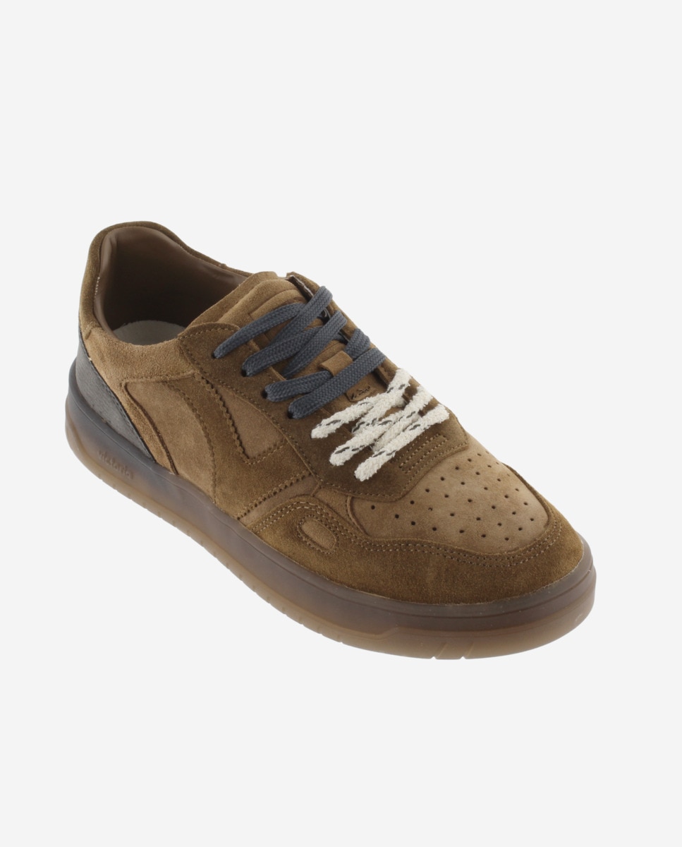 Zapatillas deportivas unisex de serraje con doble cordón - Victoria - Cuero Cuero-3