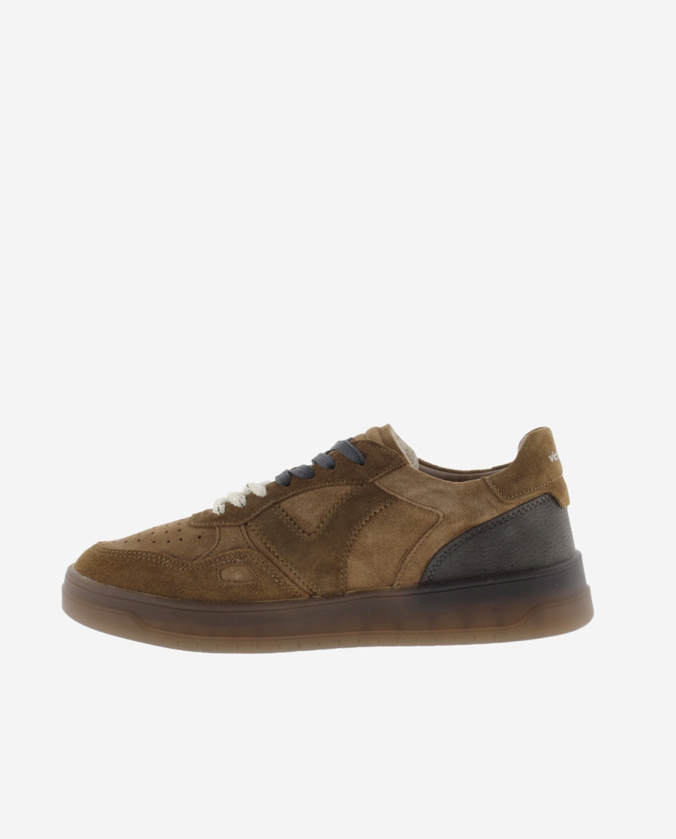 Zapatillas deportivas unisex de serraje con doble cordón - Victoria - Cuero Cuero-2