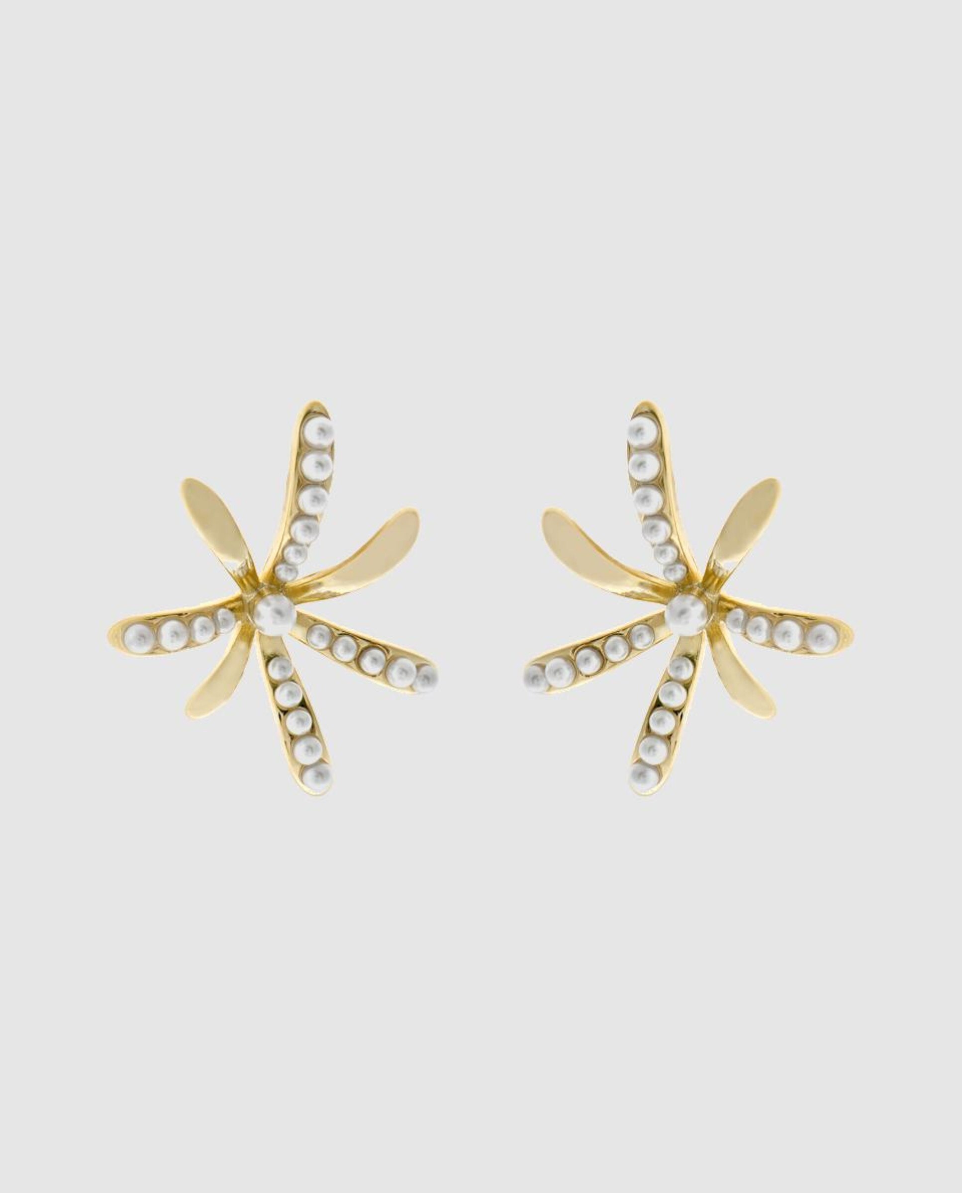 Pendientes basic acabados en rodio con perla blanca - Luxenter - Blanco Blanco-1