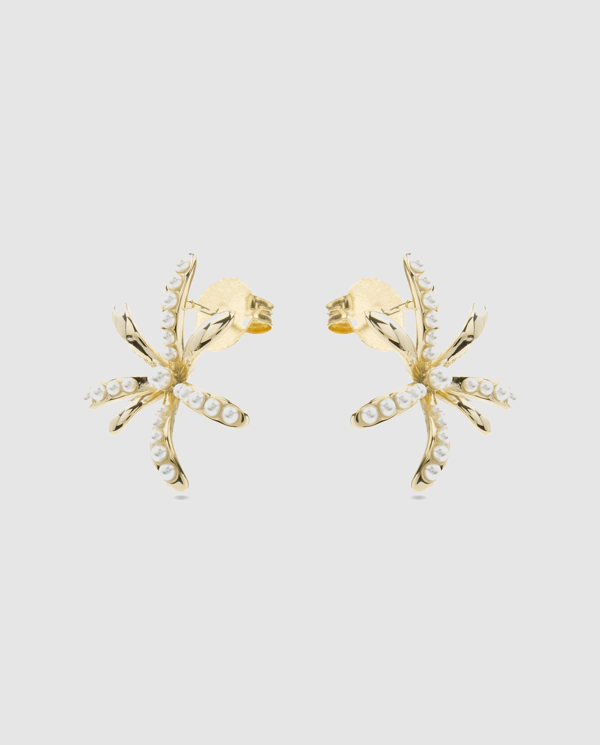Pendientes basic acabados en rodio con perla blanca - Luxenter - Blanco Blanco-3