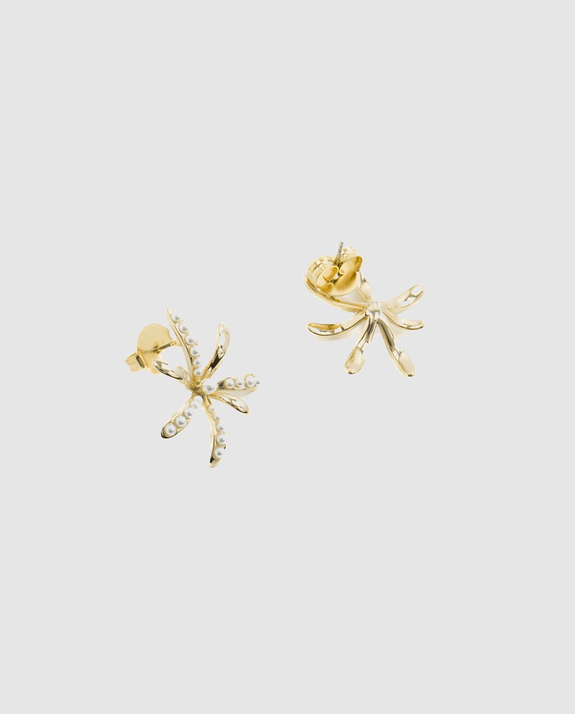 Pendientes basic acabados en rodio con perla blanca - Luxenter - Blanco Blanco-5